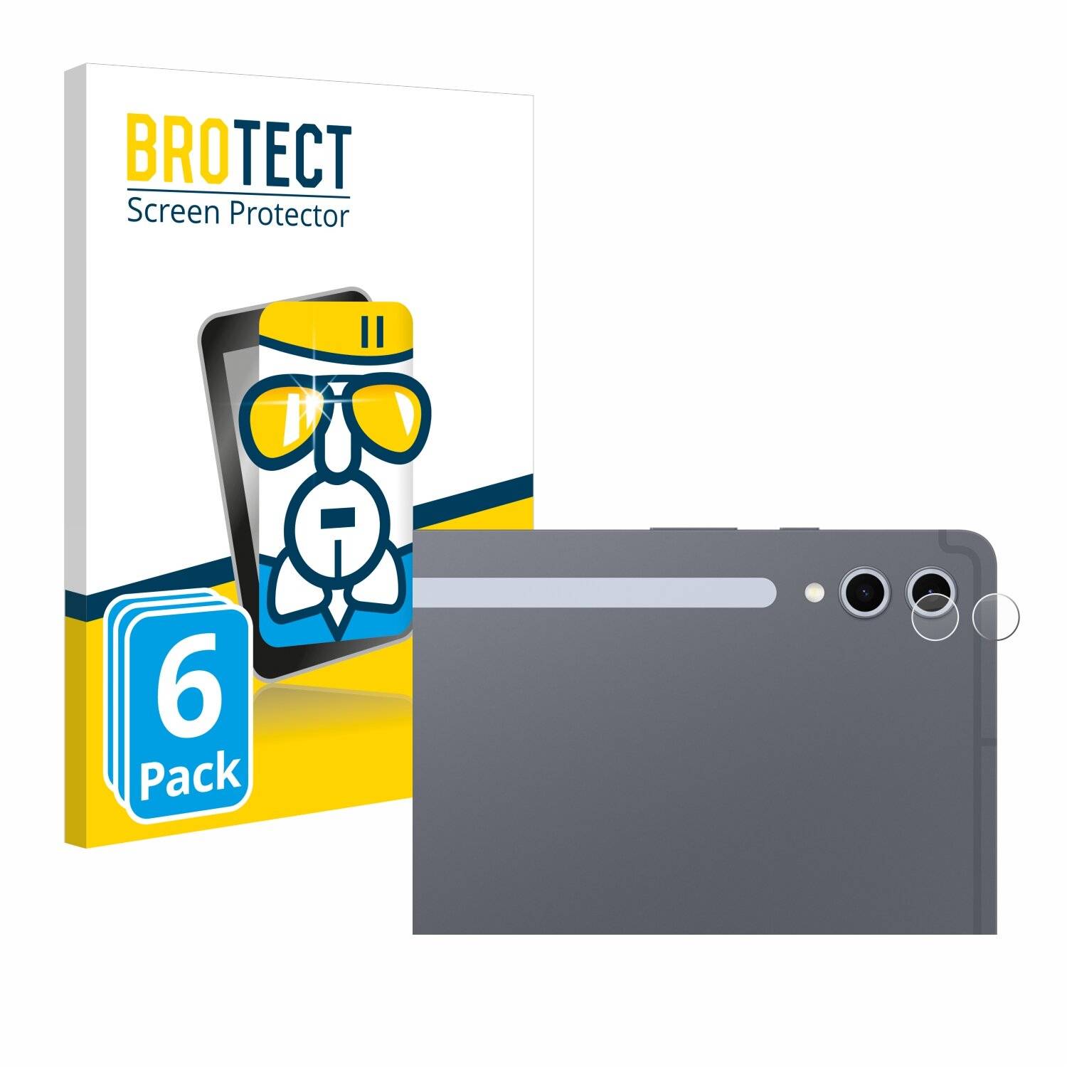 6x BROTECT AirGlass Glas Panzer-Folie für Samsung Galaxy Tab S10 Plus WiFi (NUR