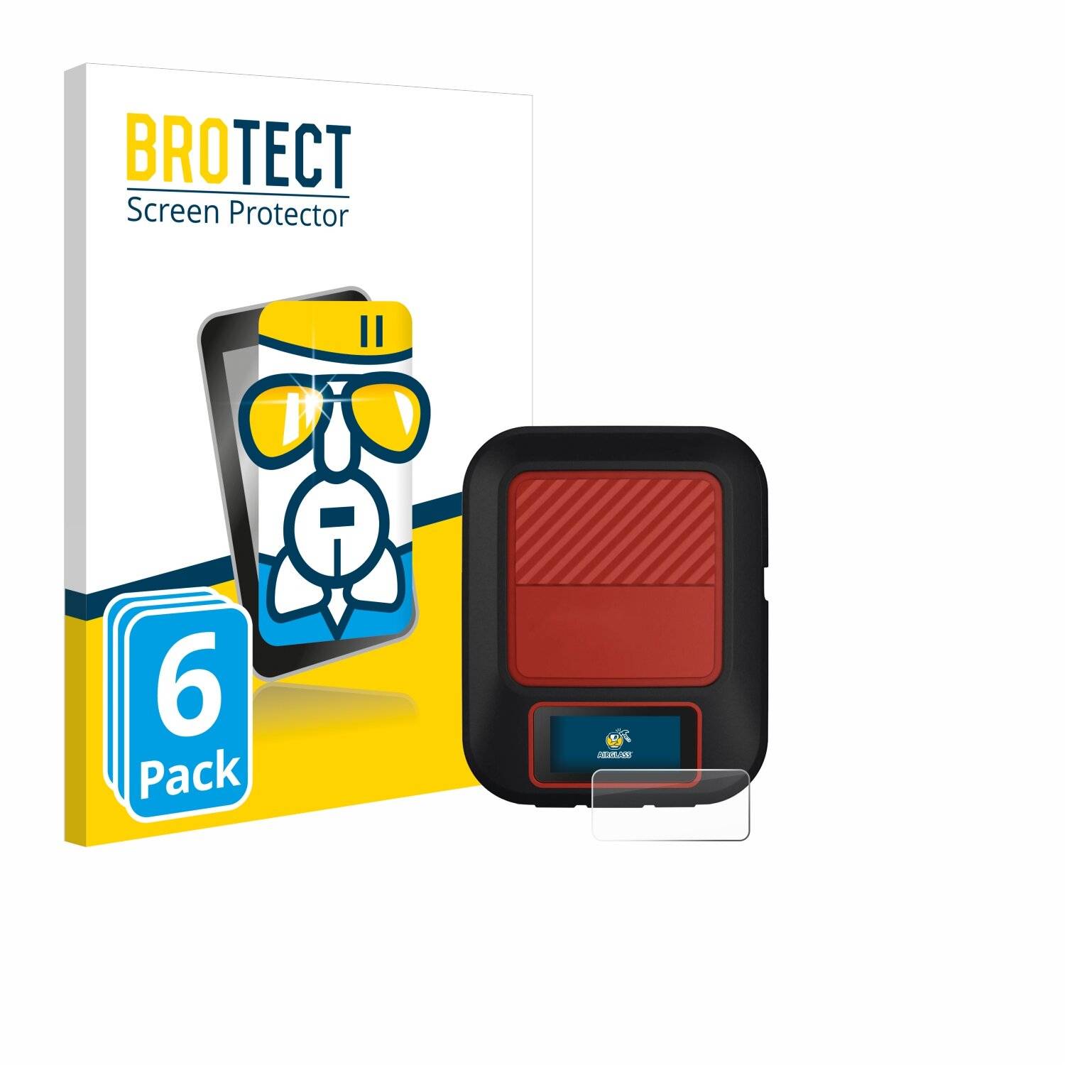 6x BROTECT AirGlass Glas Panzer-Folie für Garmin inReach Messenger Plus -