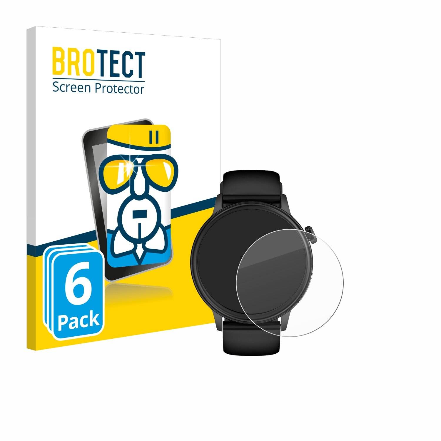 6x BROTECT AirGlass Glas Panzer-Folie für YYKY ET470 1.4 -