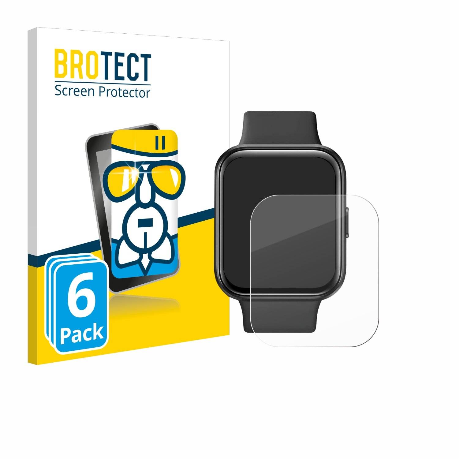 6x BROTECT AirGlass Glas Panzer-Folie für Maoo Maximize Smartwatch -