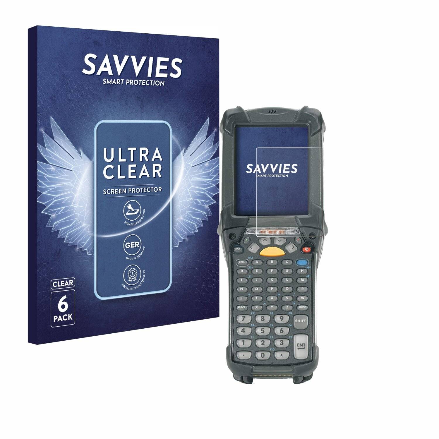 6x Savvies Displayschutz-Folie für Zebra