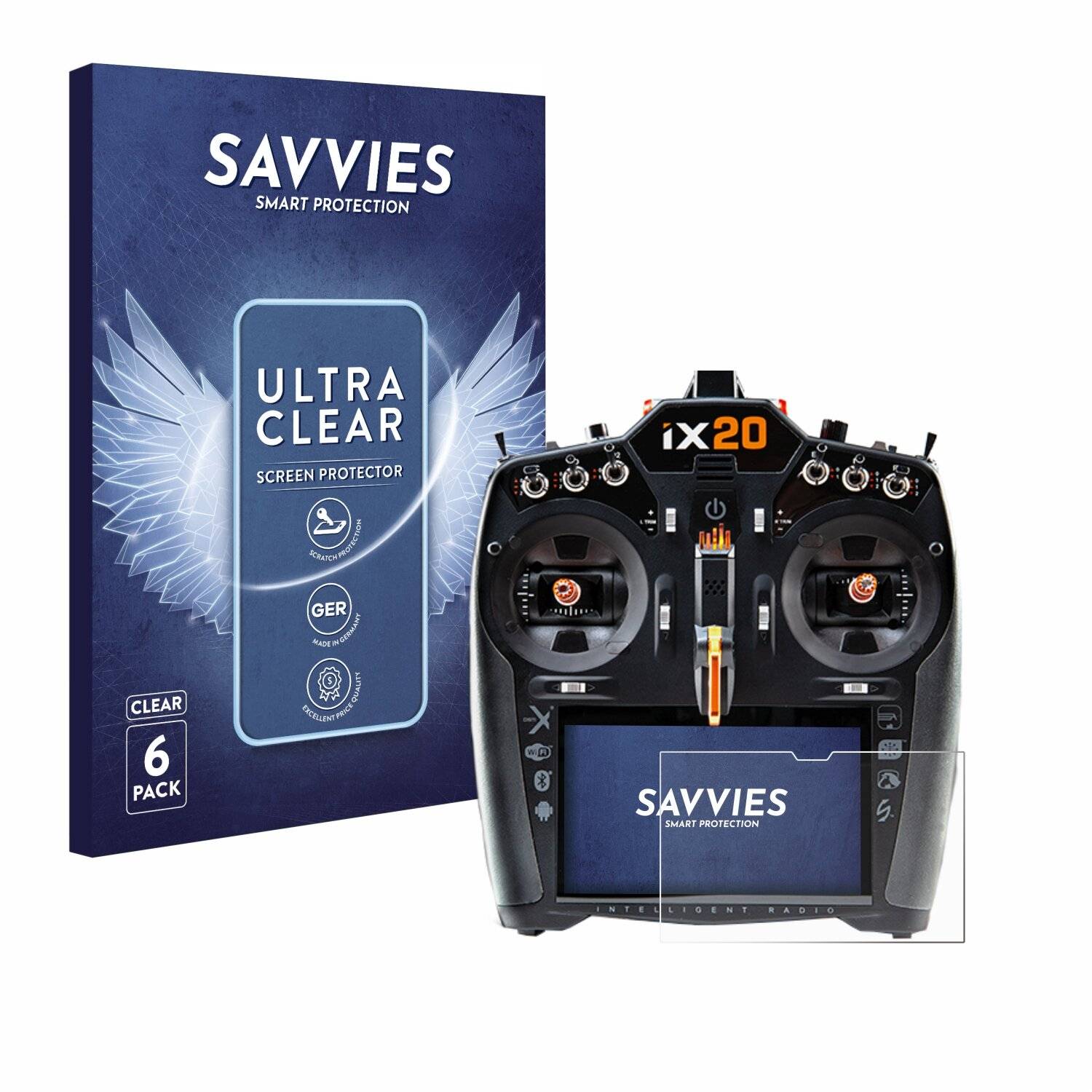 6x Savvies Displayschutz-Folie für Spektrum