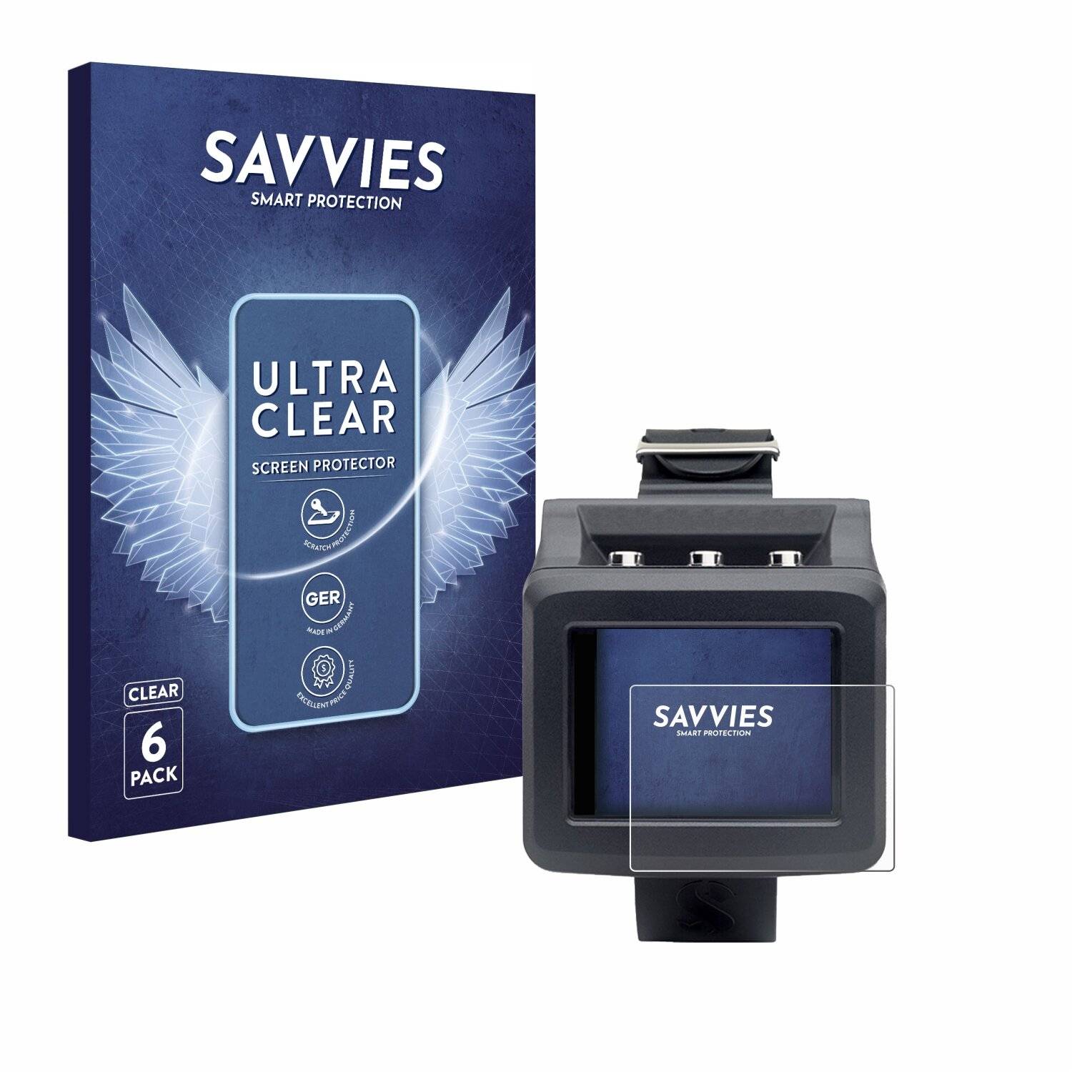 6x Savvies Displayschutz-Folie für Uwatec Galileo