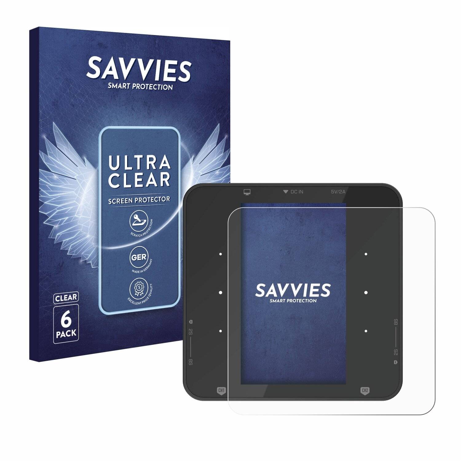 6x Savvies Displayschutz-Folie für ISDT