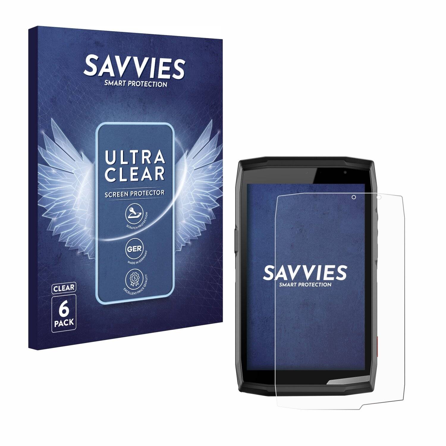 6x Savvies Displayschutz-Folie für Crosscall Core