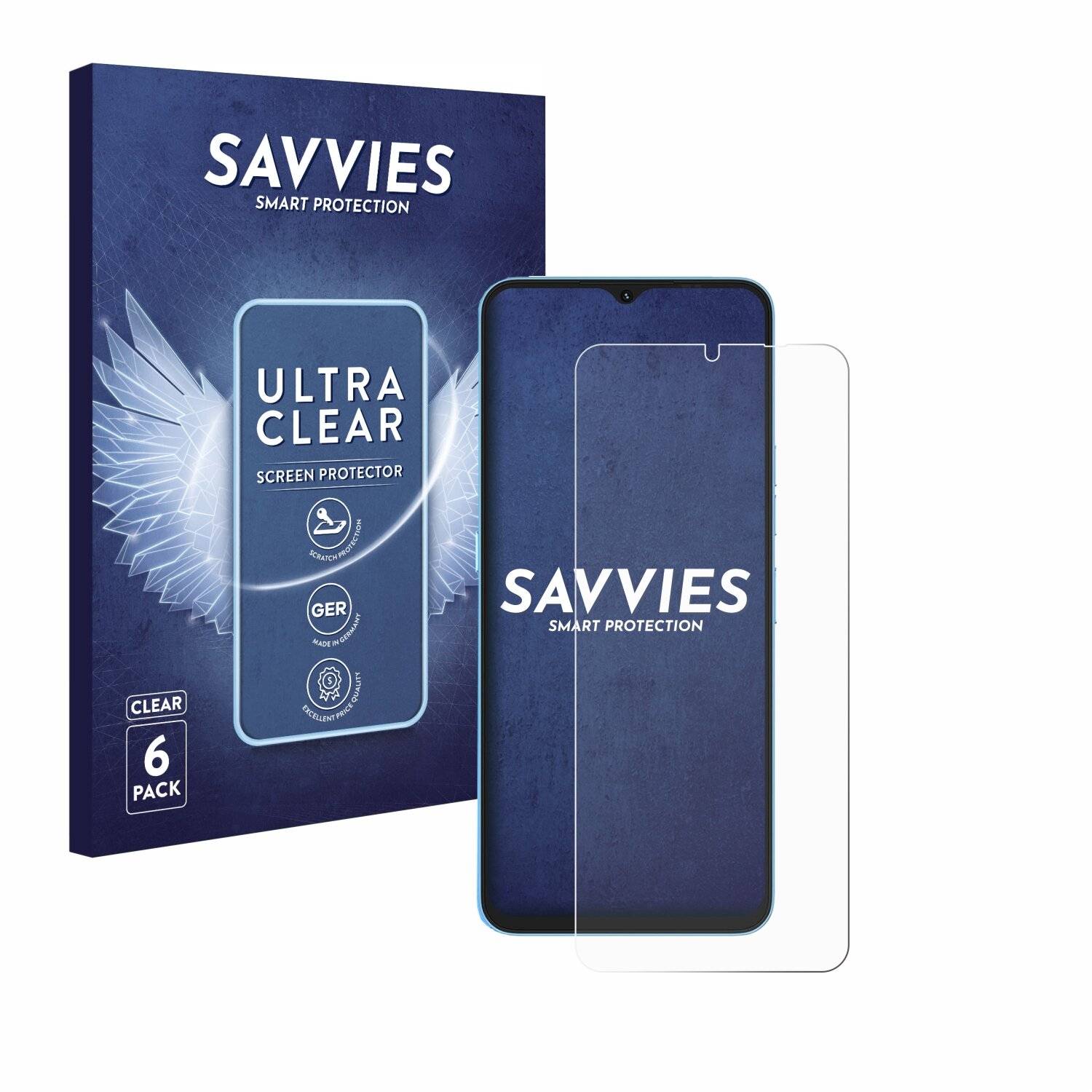 6x Savvies Displayschutz-Folie für Umidigi