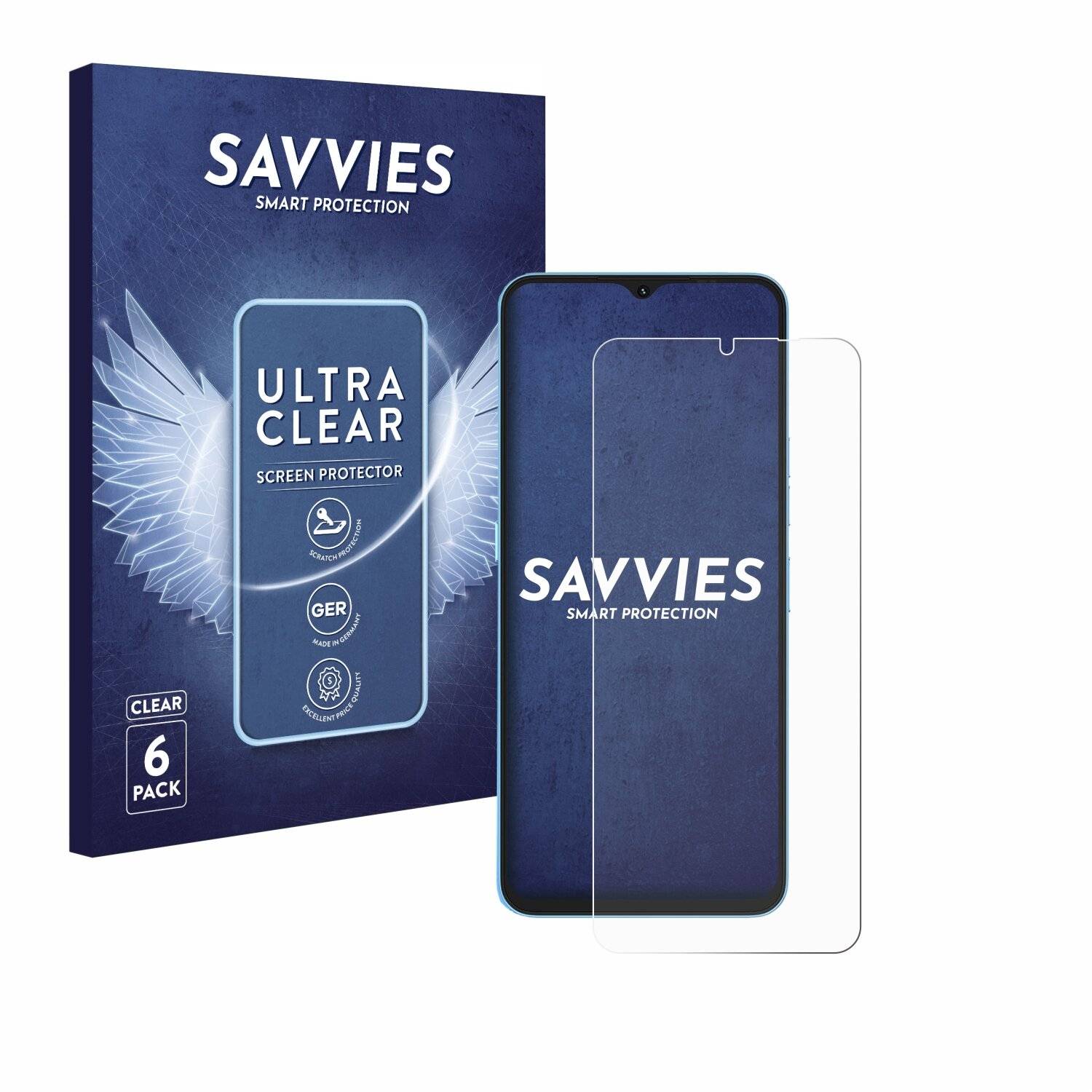 6x Savvies Displayschutz-Folie für Umidigi A13