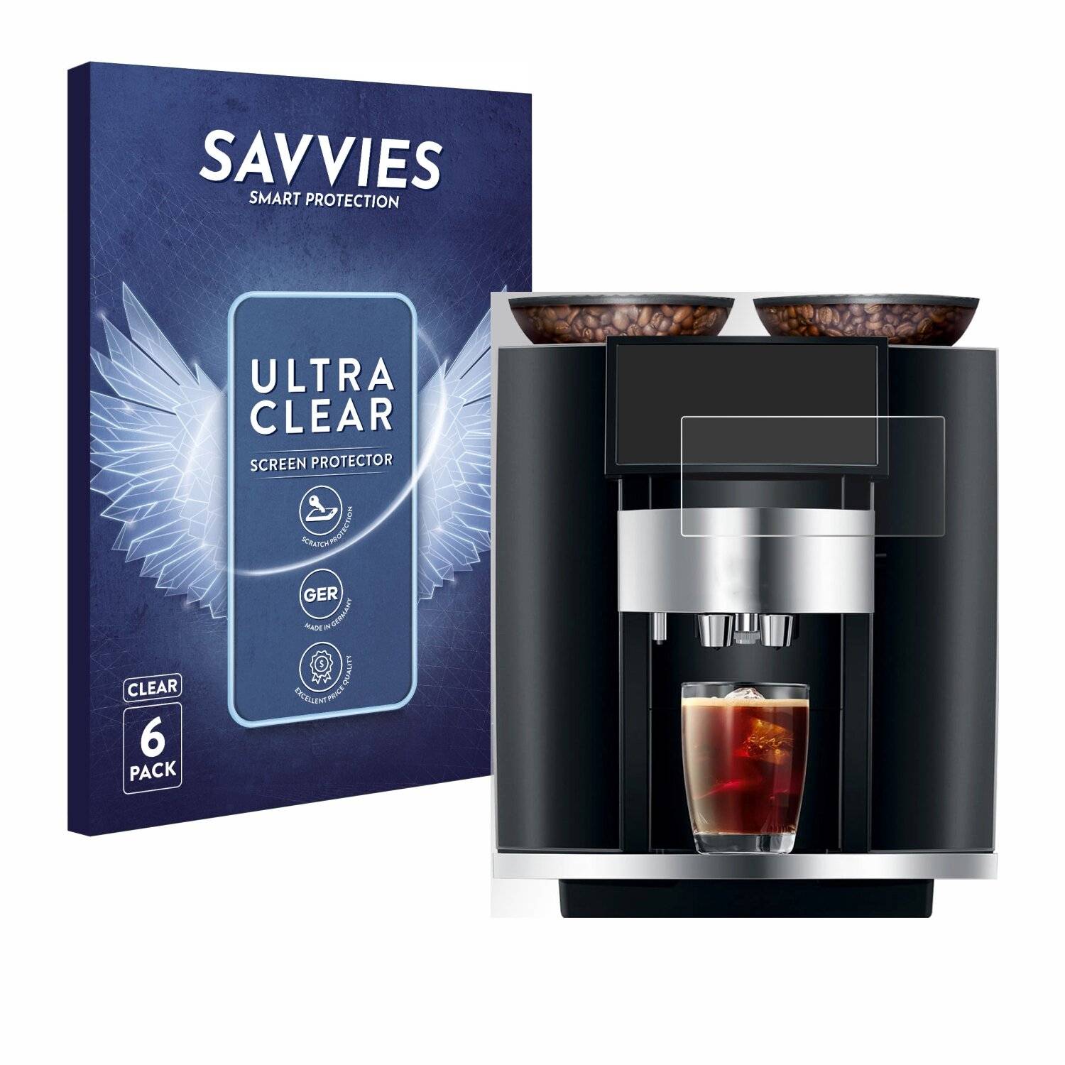 6x Savvies Displayschutz-Folie für Jura Giga
