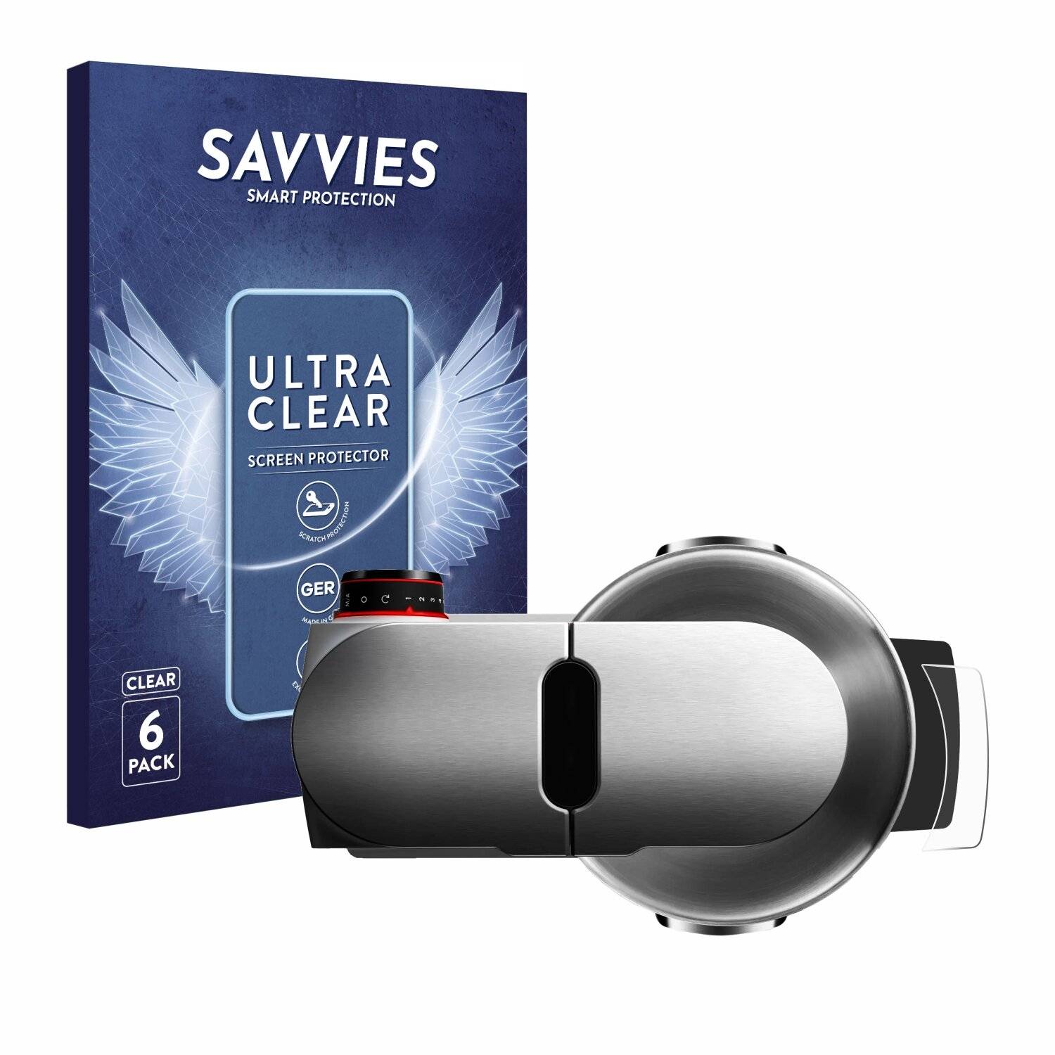 6x Savvies Displayschutz-Folie für Bosch MUM Serie 8 OptiMUM