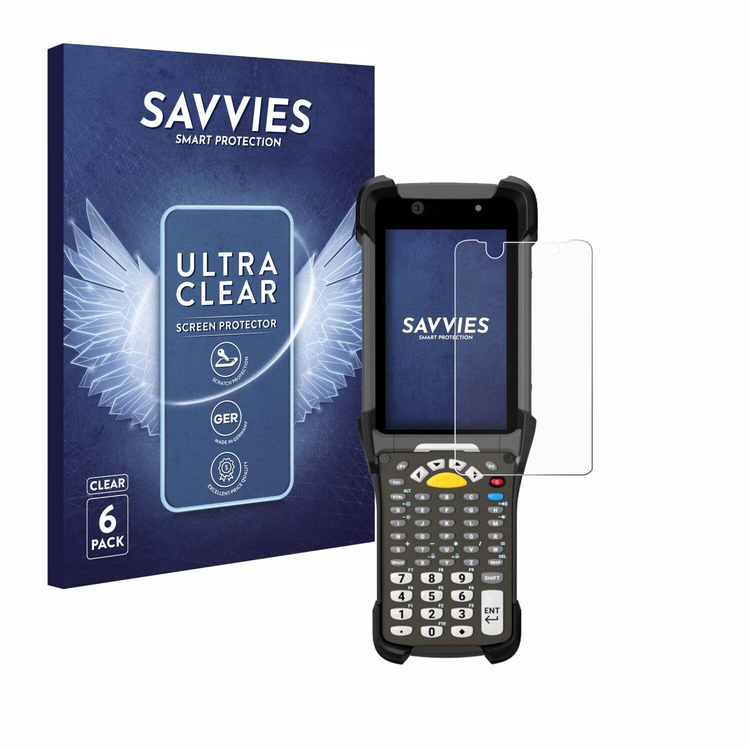 6x Savvies Displayschutz-Folie für Zebra