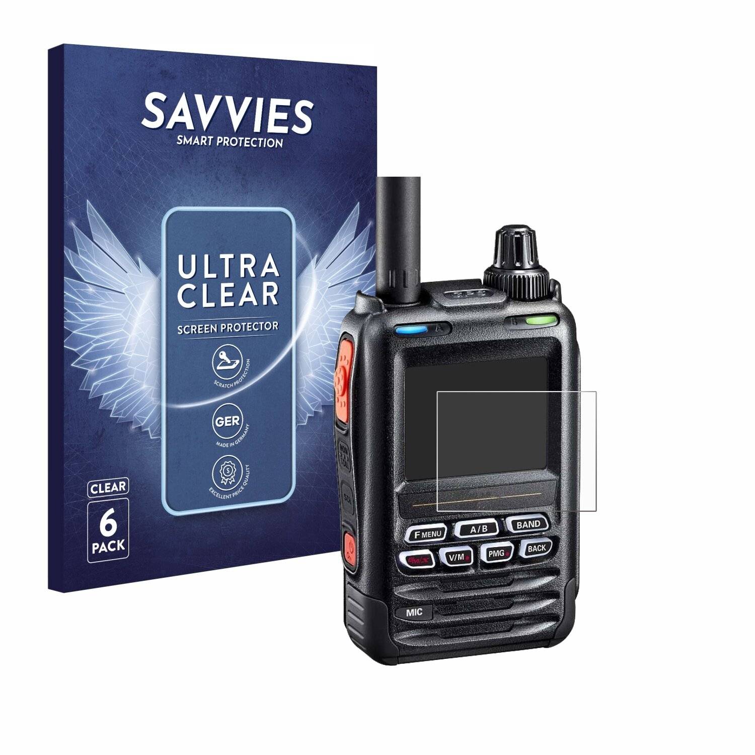 6x Savvies Displayschutz-Folie für Yaesu