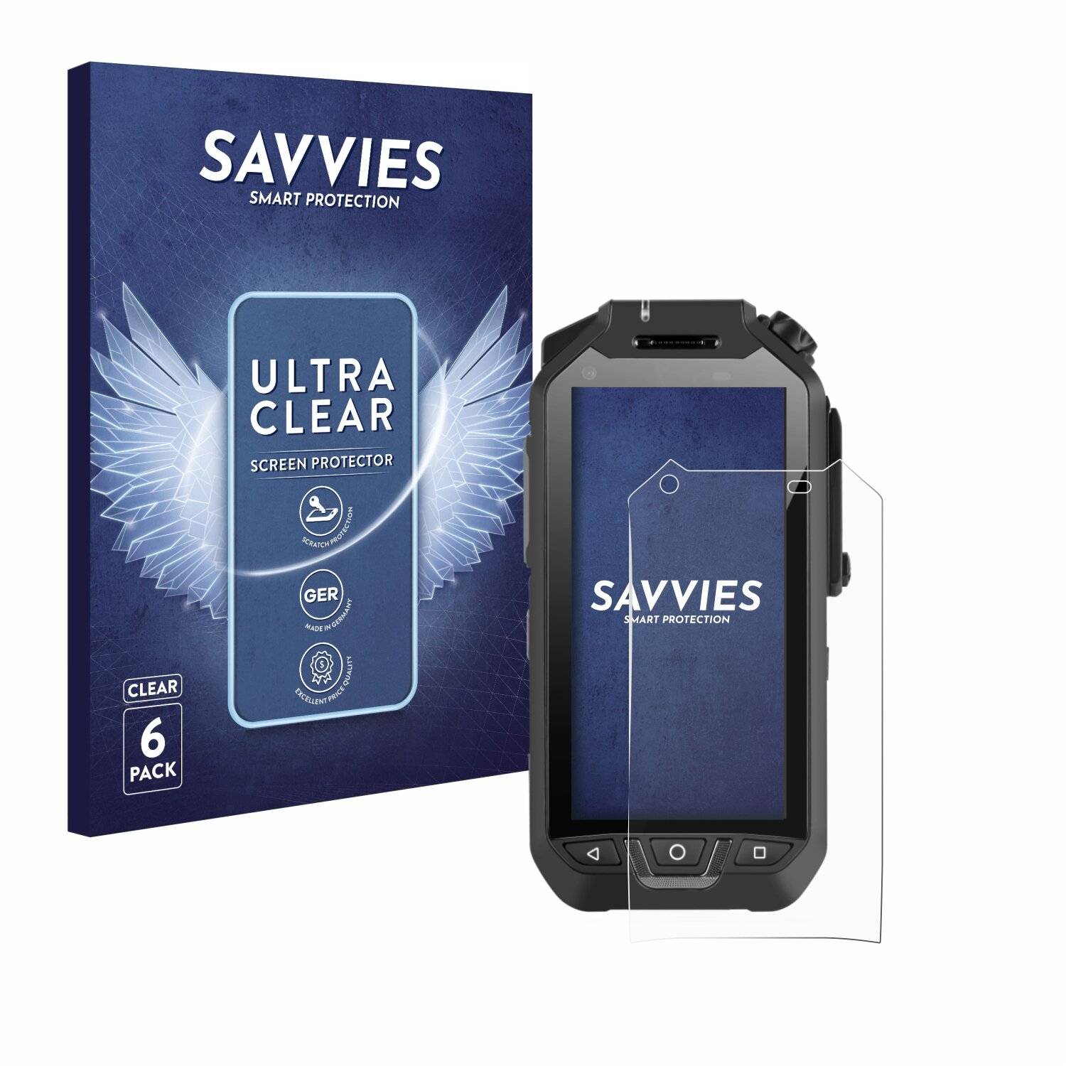 6x Savvies Displayschutz-Folie für RugGear
