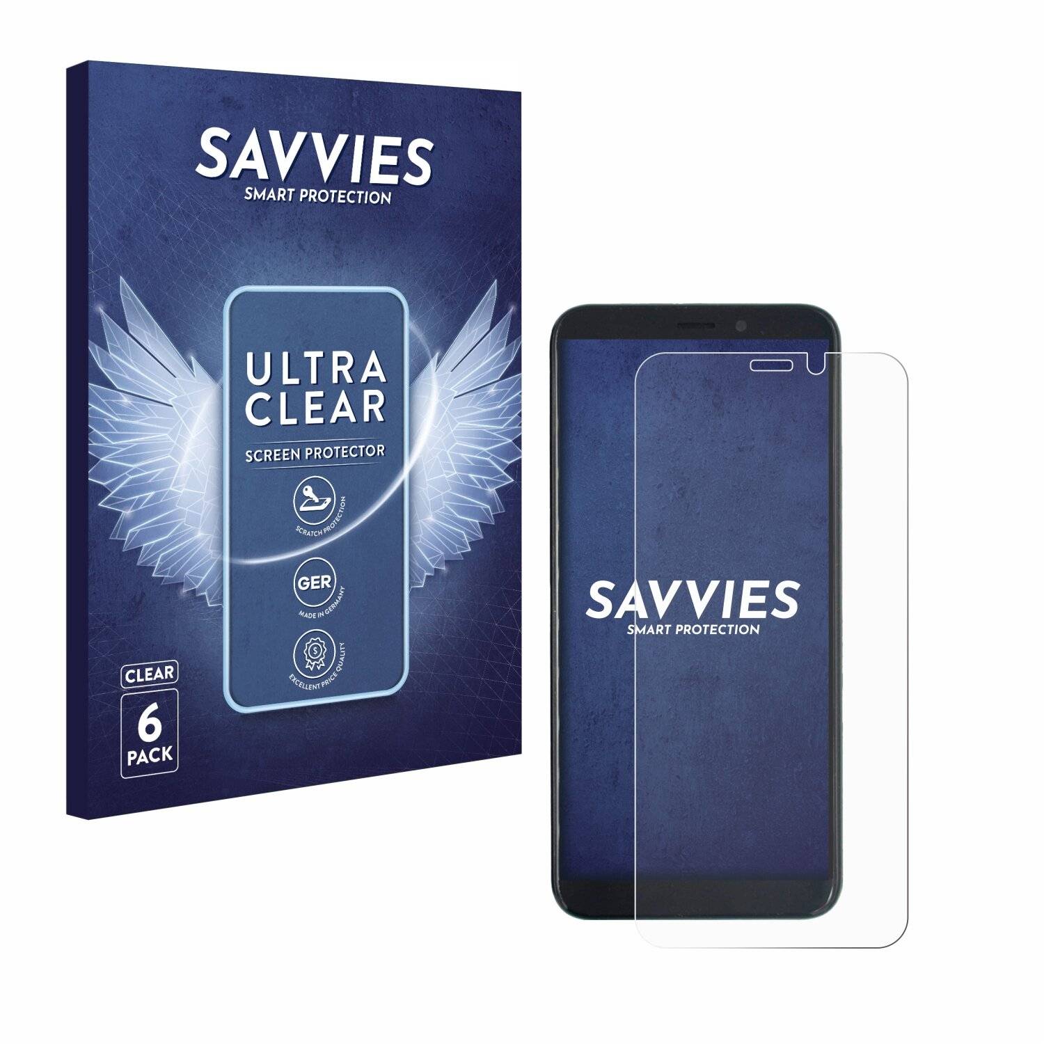 6x Savvies Displayschutz-Folie für PINEPHONE Beta