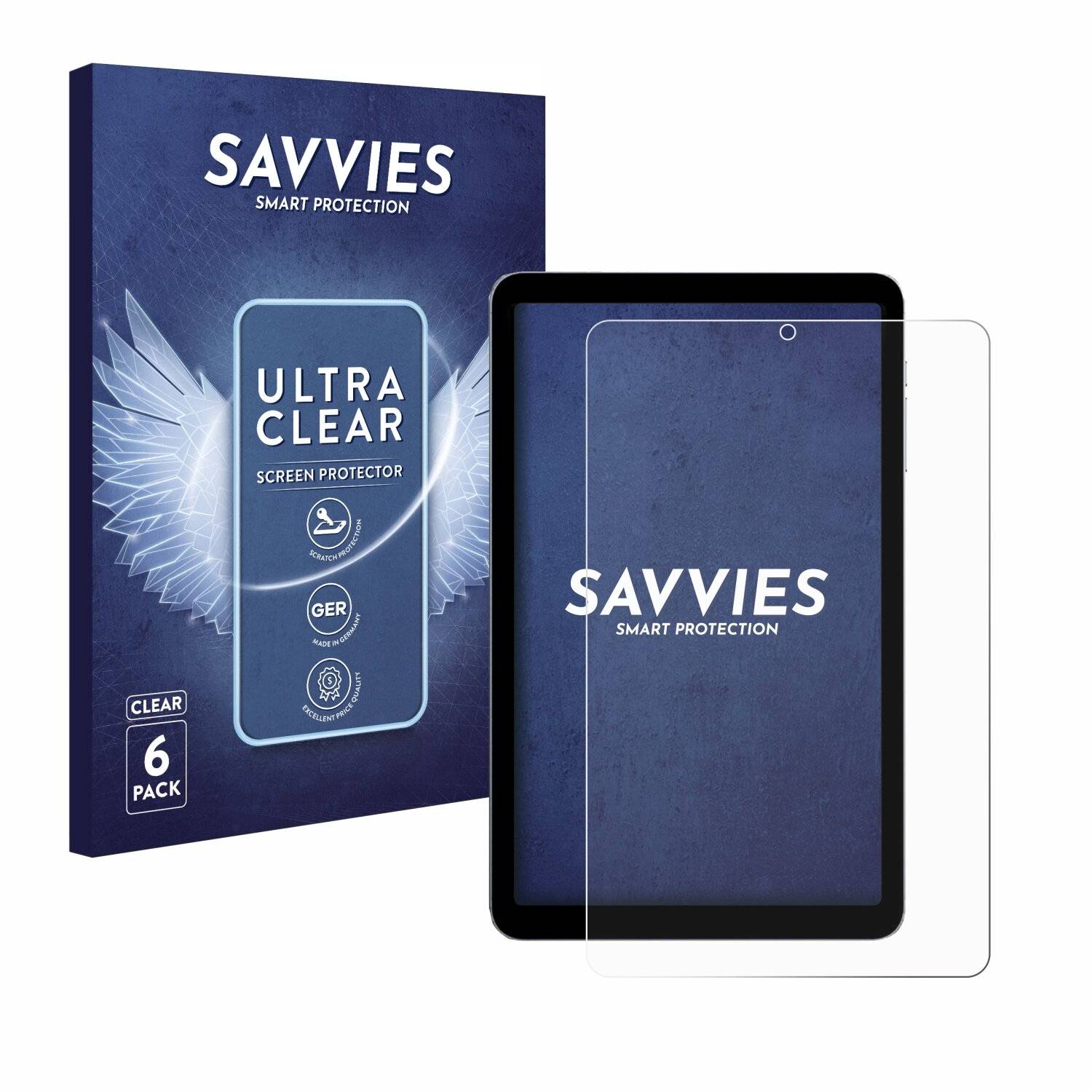 6x Savvies Displayschutz-Folie für Alldocube iPlay 50
