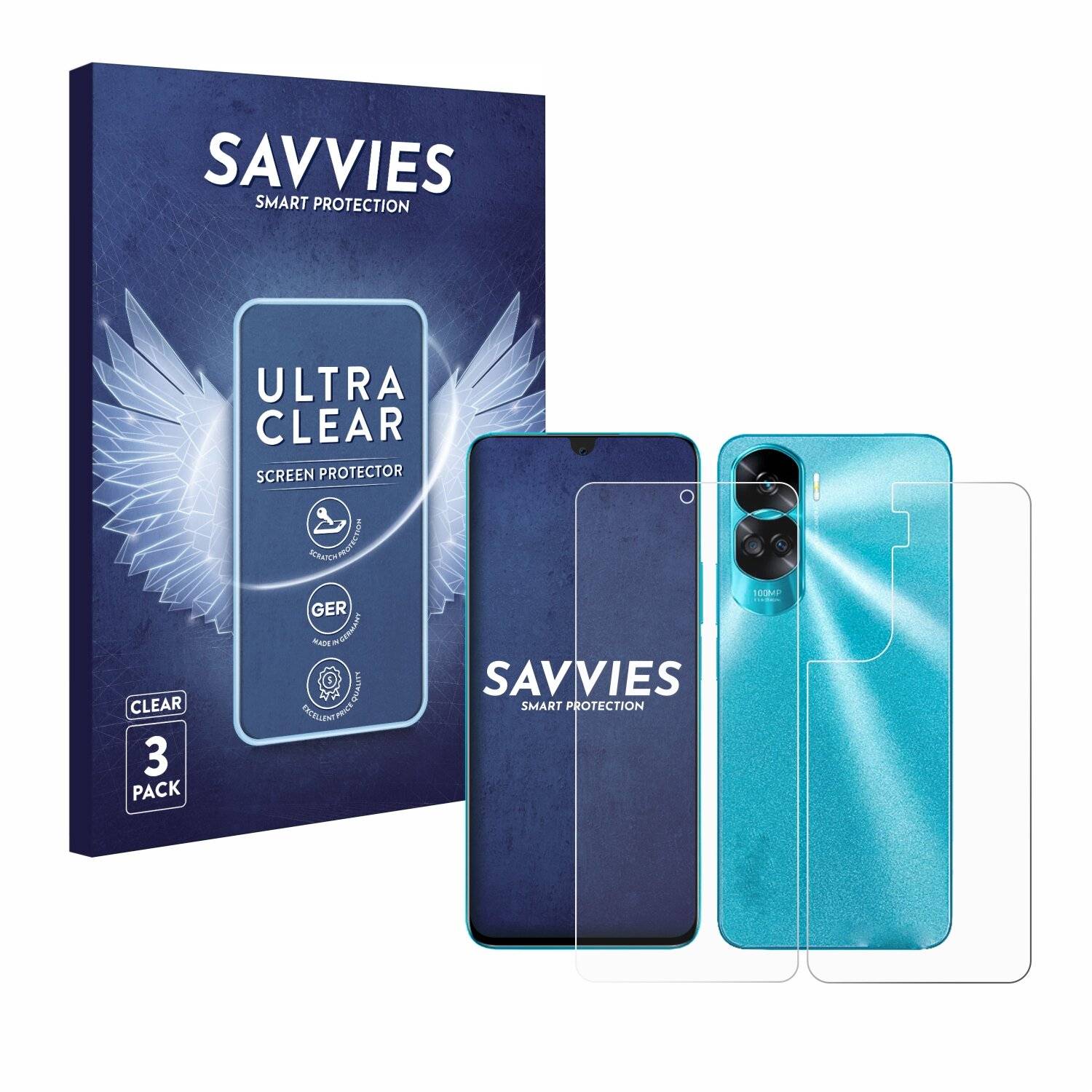 6x Savvies Displayschutz-Folie für Honor 90 Lite