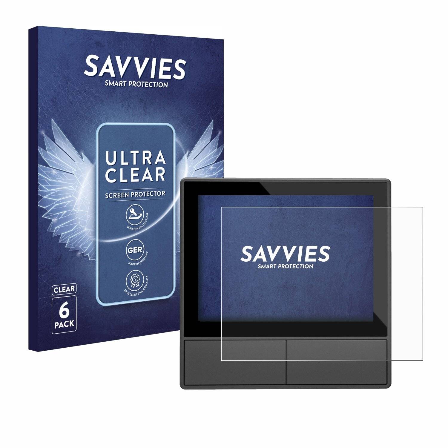 6x Savvies Displayschutz-Folie für SONOFF NSPanel Smart Scene Wall Switch