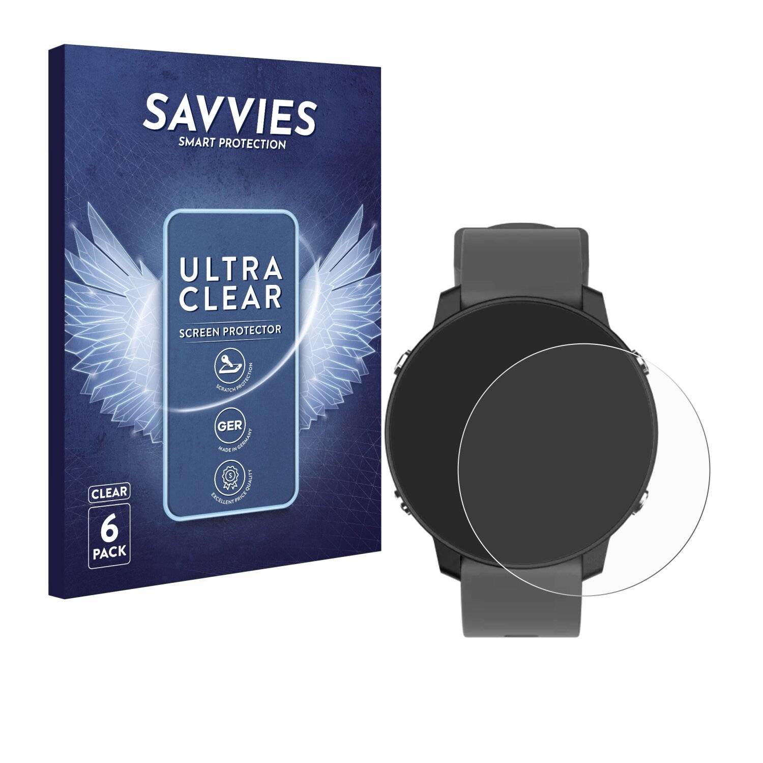 6x Savvies Displayschutz-Folie für Shot Scope G5 GPS