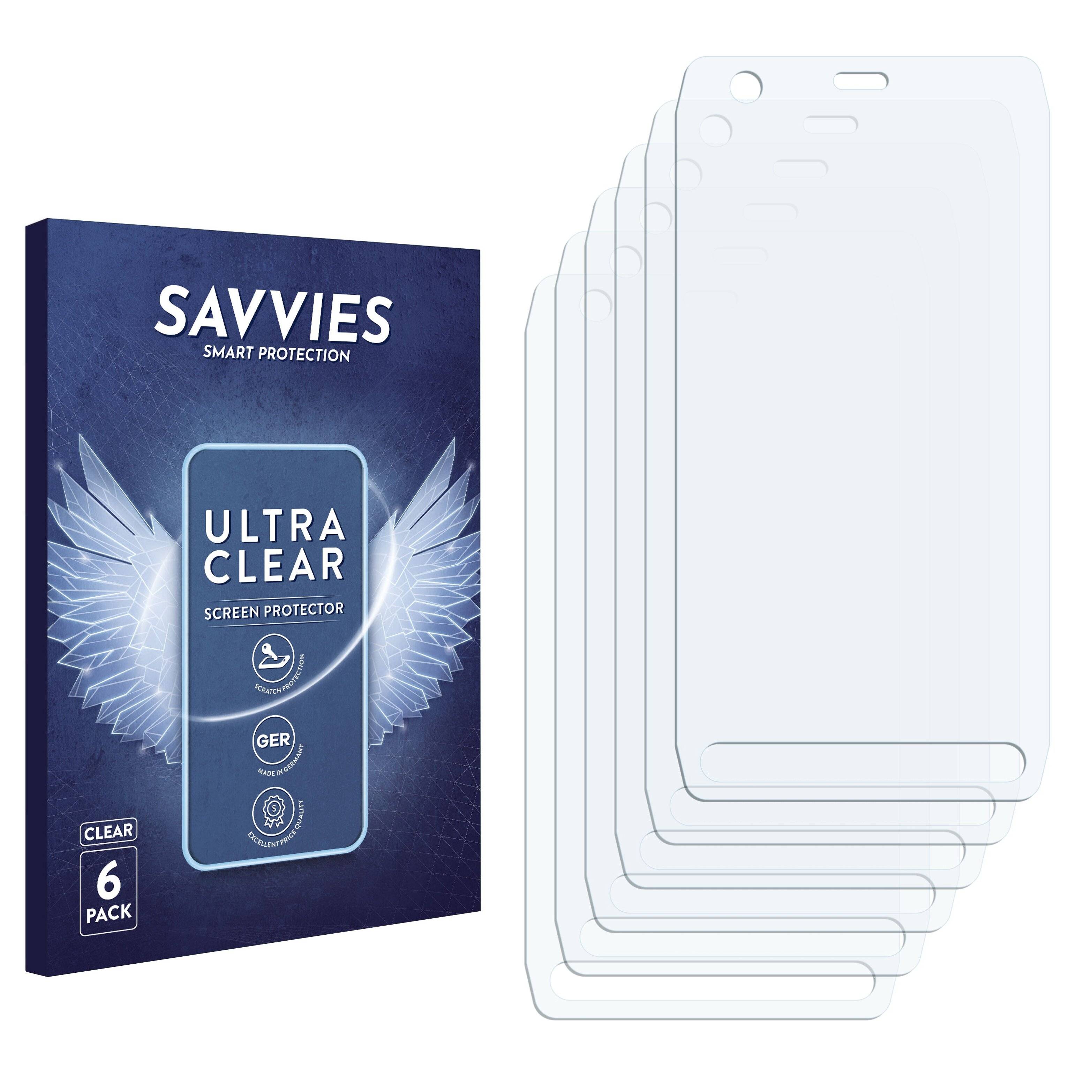 6x Savvies Displayschutz-Folie für Motorola MXP7000