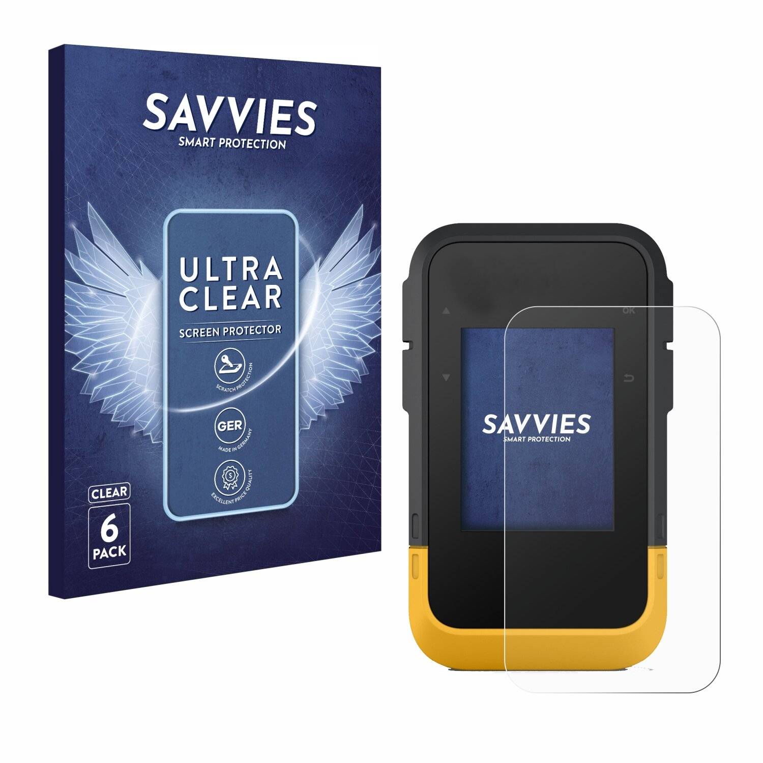 6x Savvies Displayschutz-Folie für Garmin eTrex