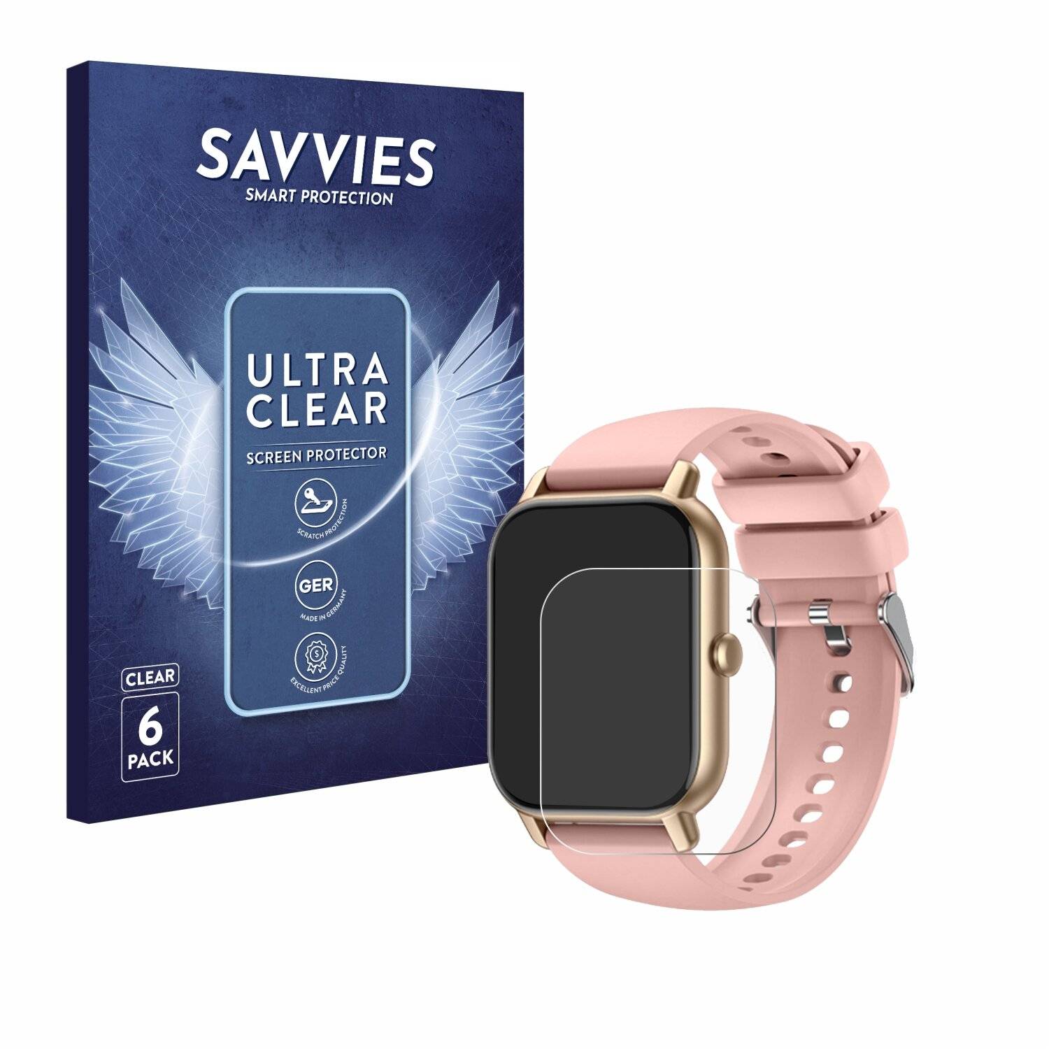 6x Savvies Displayschutz-Folie für Nerunsa P66