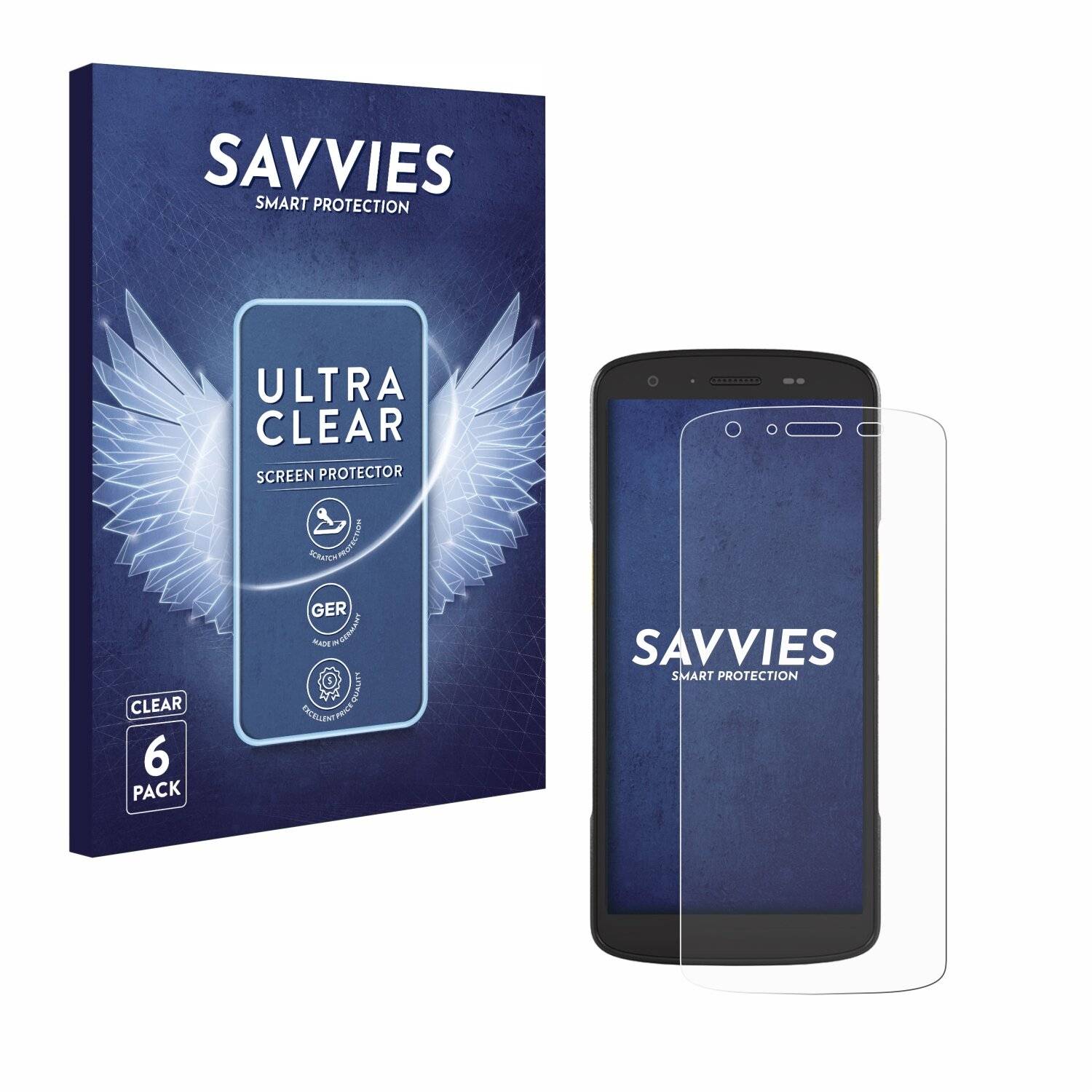 6x Savvies Displayschutz-Folie für Zebra