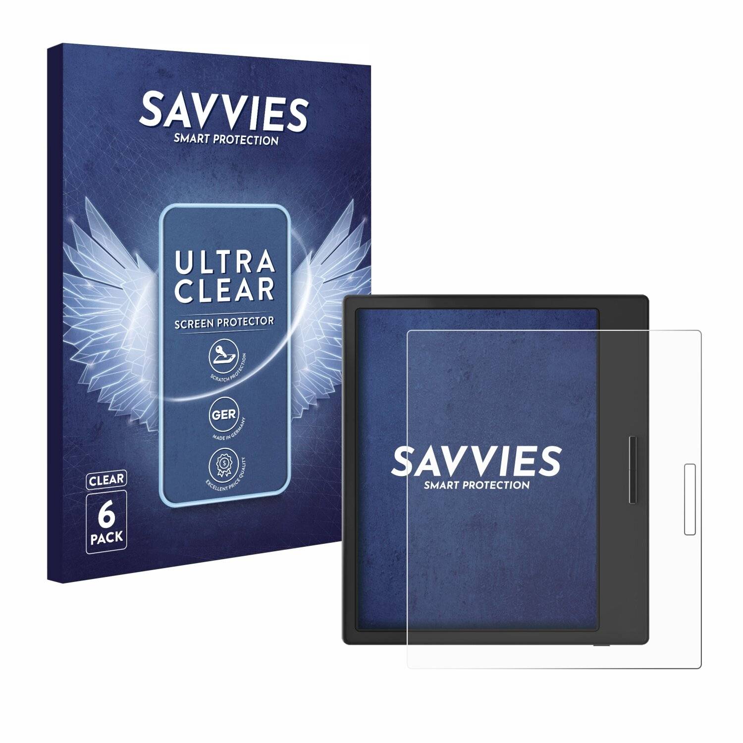 6x Savvies Displayschutz-Folie für Onyx Boox