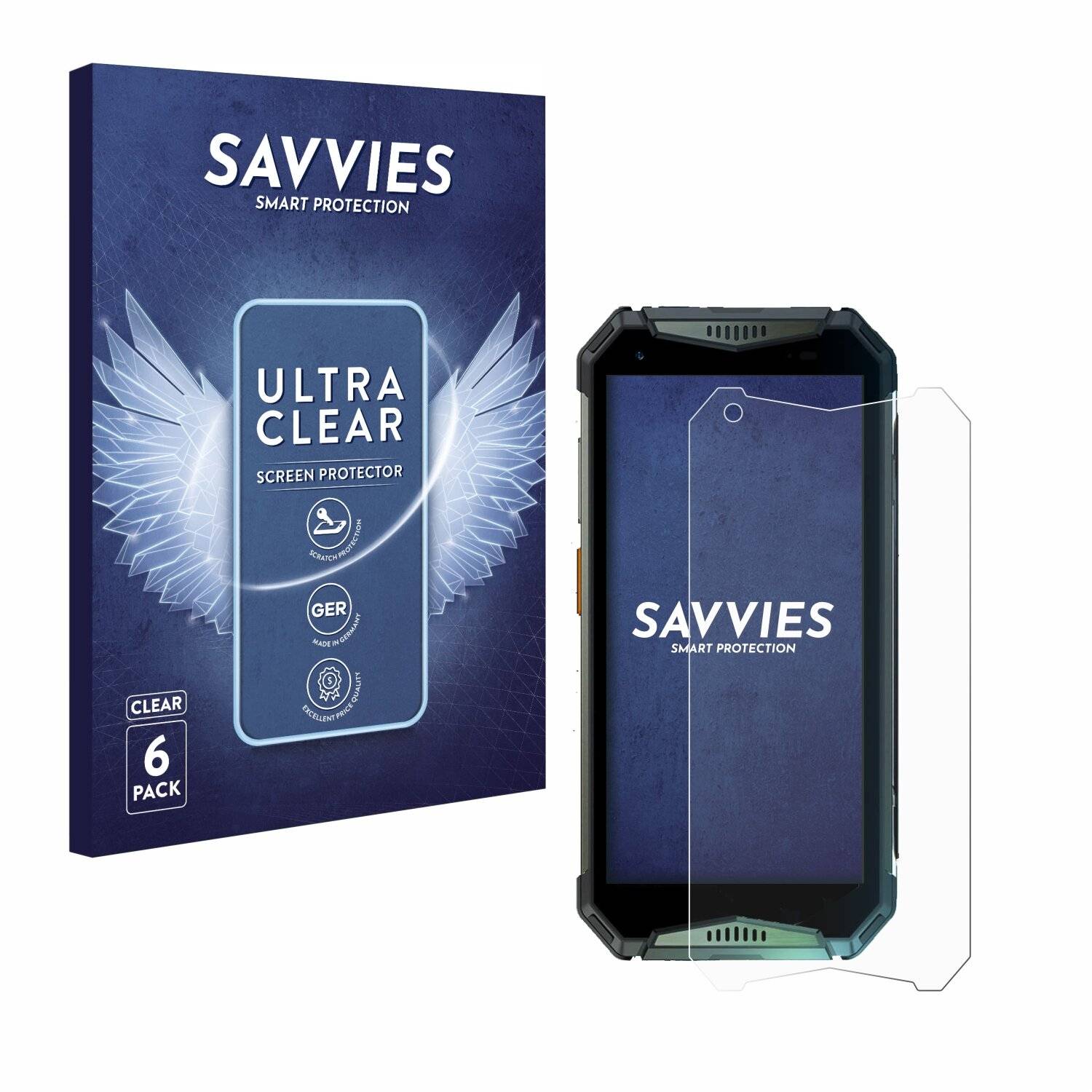 6x Savvies Displayschutz-Folie für Ulefone Armor
