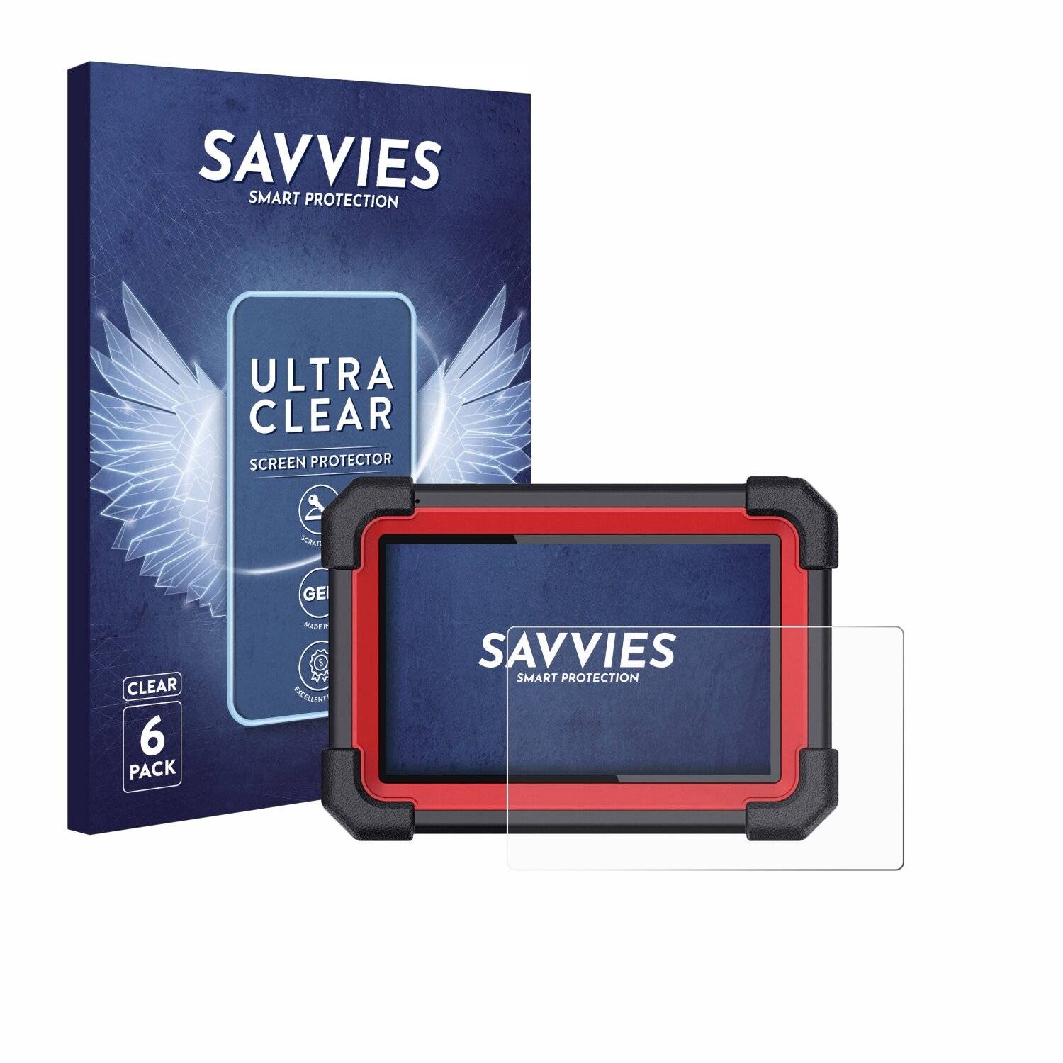 6x Savvies Displayschutz-Folie für Launch X-431 CRP 919E