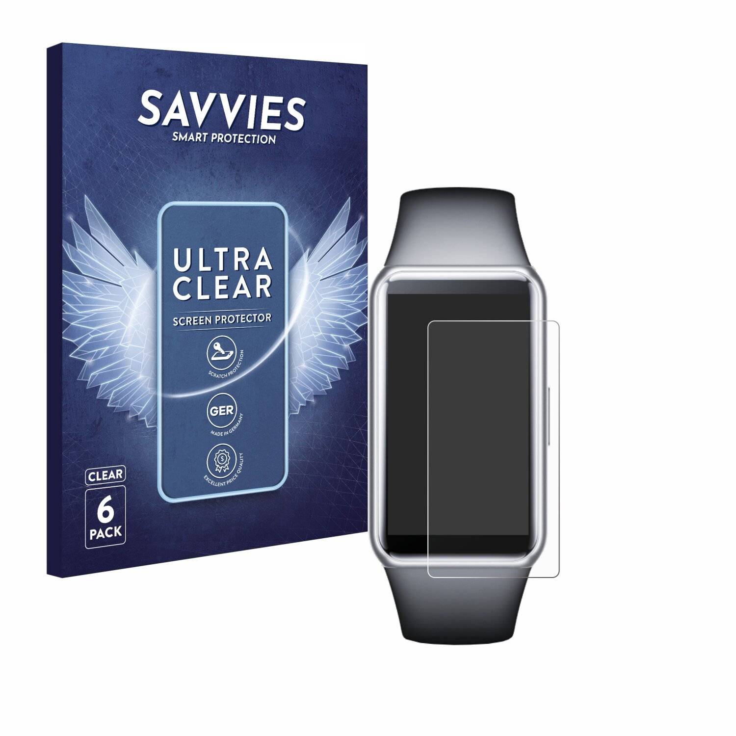 6x Savvies Displayschutz-Folie für Honor Band