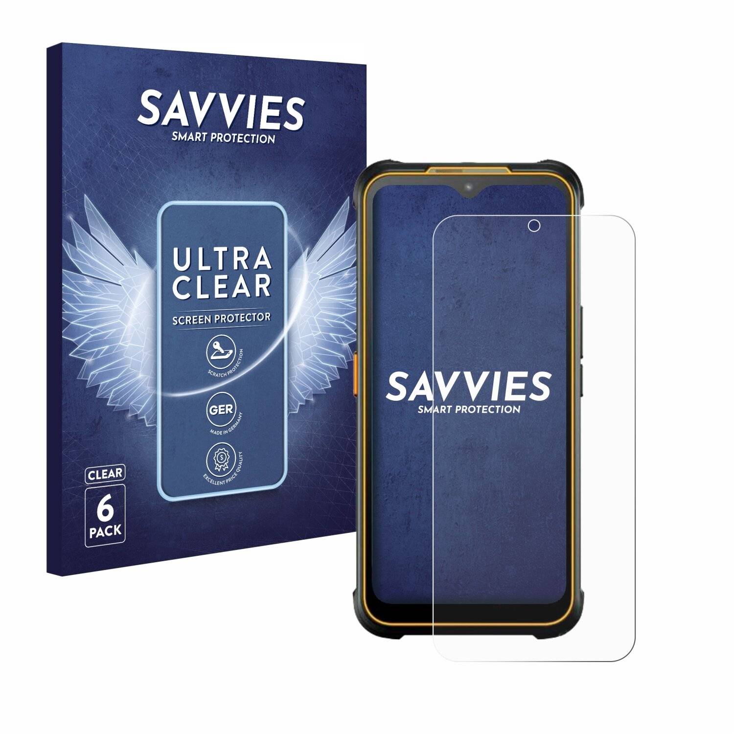 6x Savvies Displayschutz-Folie für AGM Glory