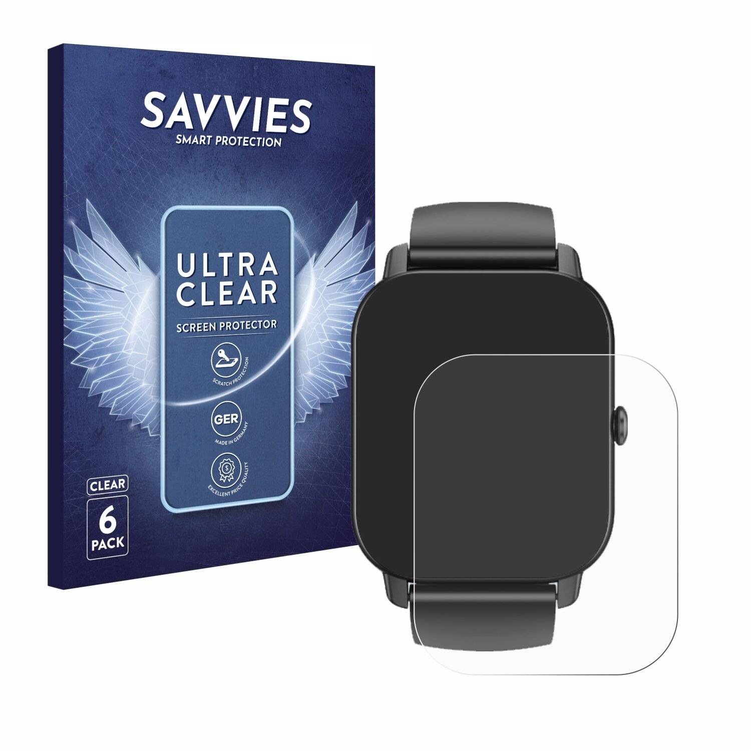6x Savvies Displayschutz-Folie für Sudugo P66E