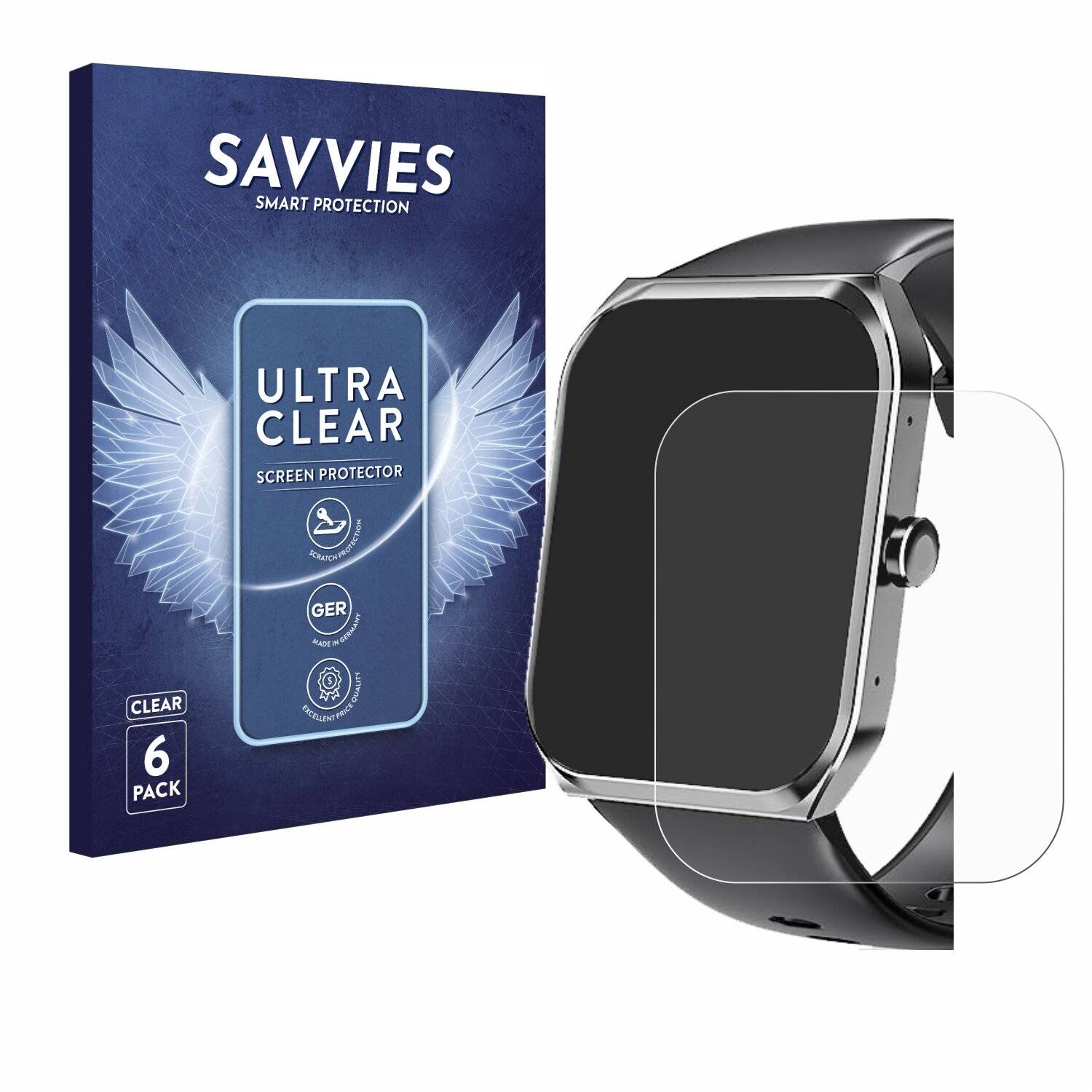 6x Savvies Displayschutz-Folie für Pasonomi