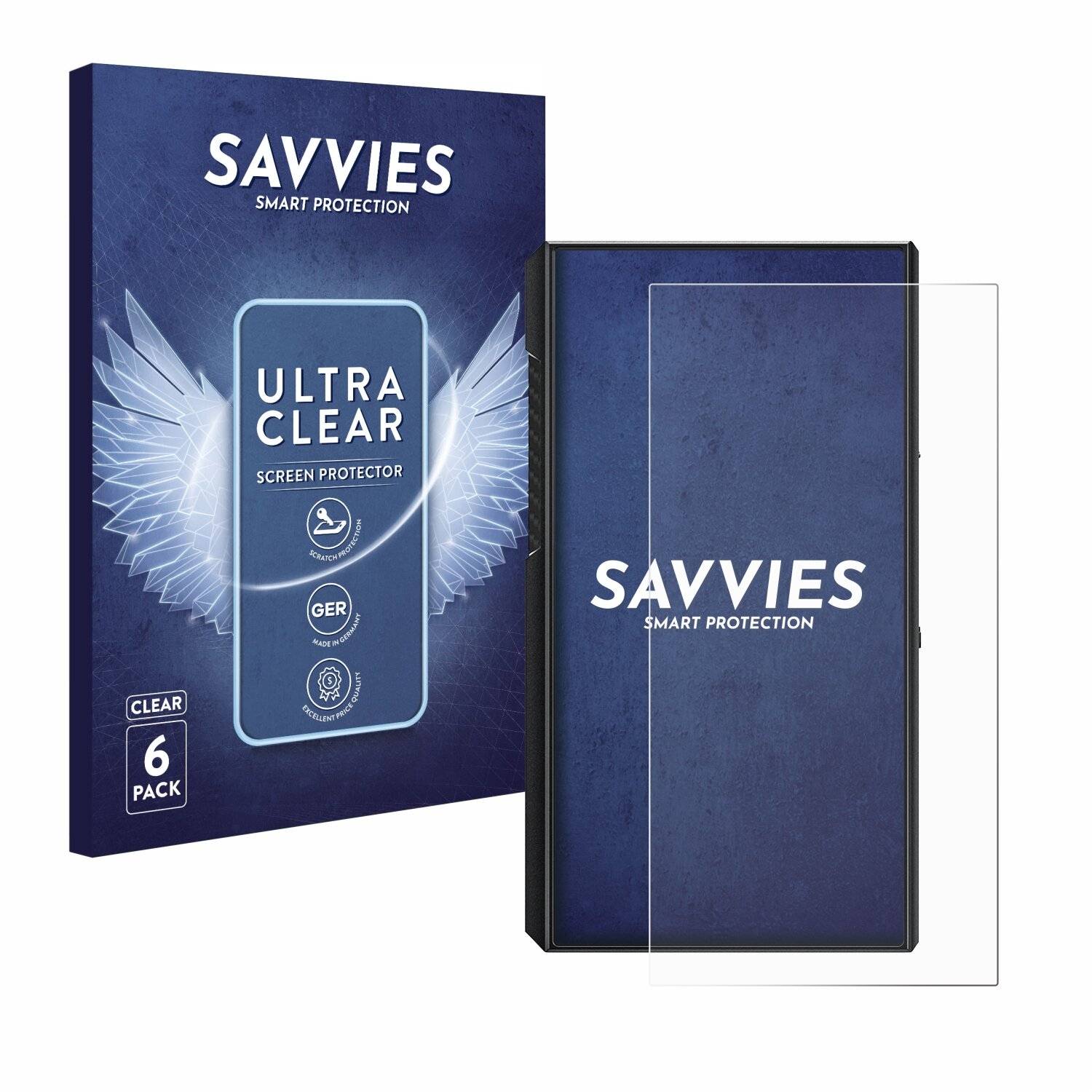 6x Savvies Displayschutz-Folie für FiiO M11