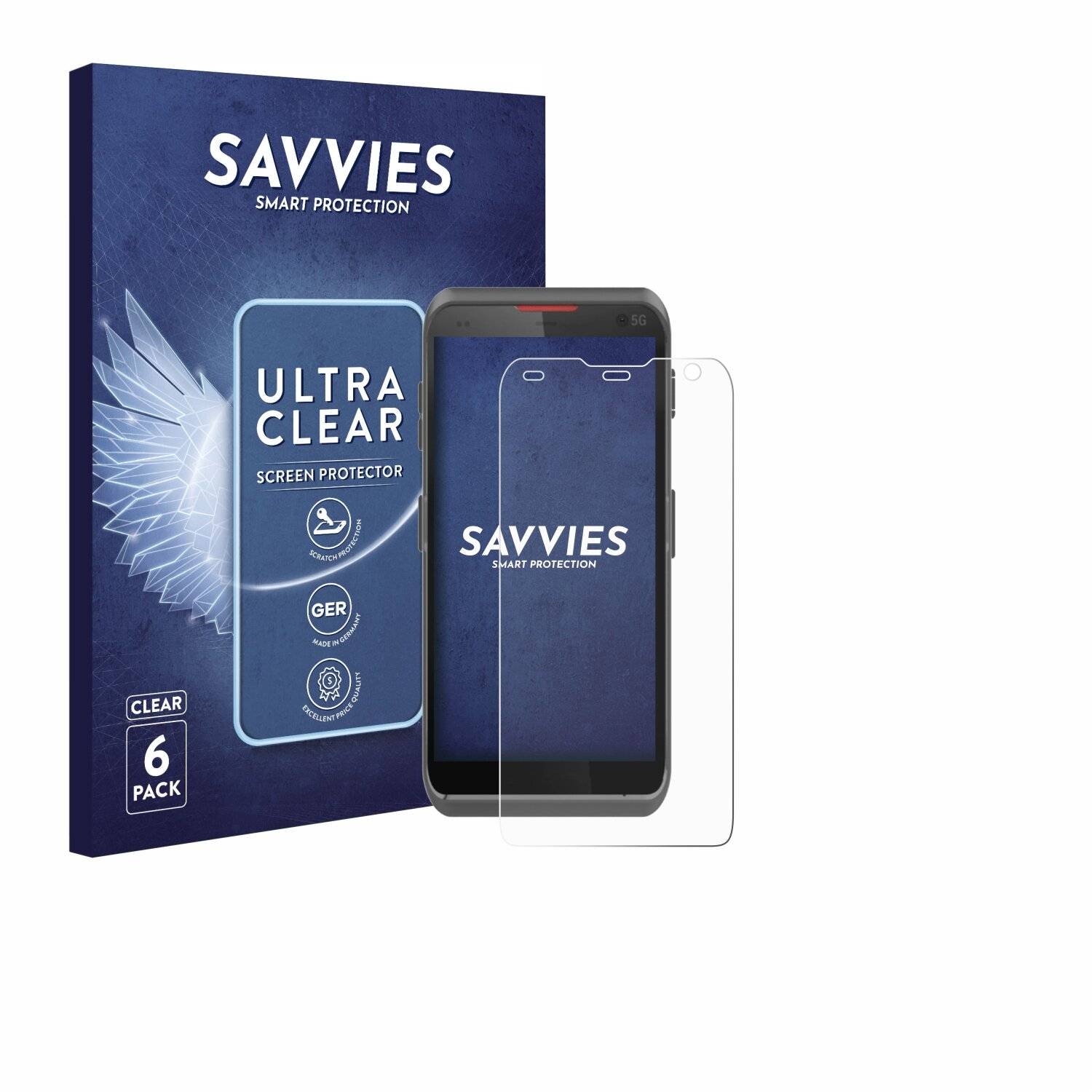 6x Savvies Displayschutz-Folie für Honeywell ScanPal