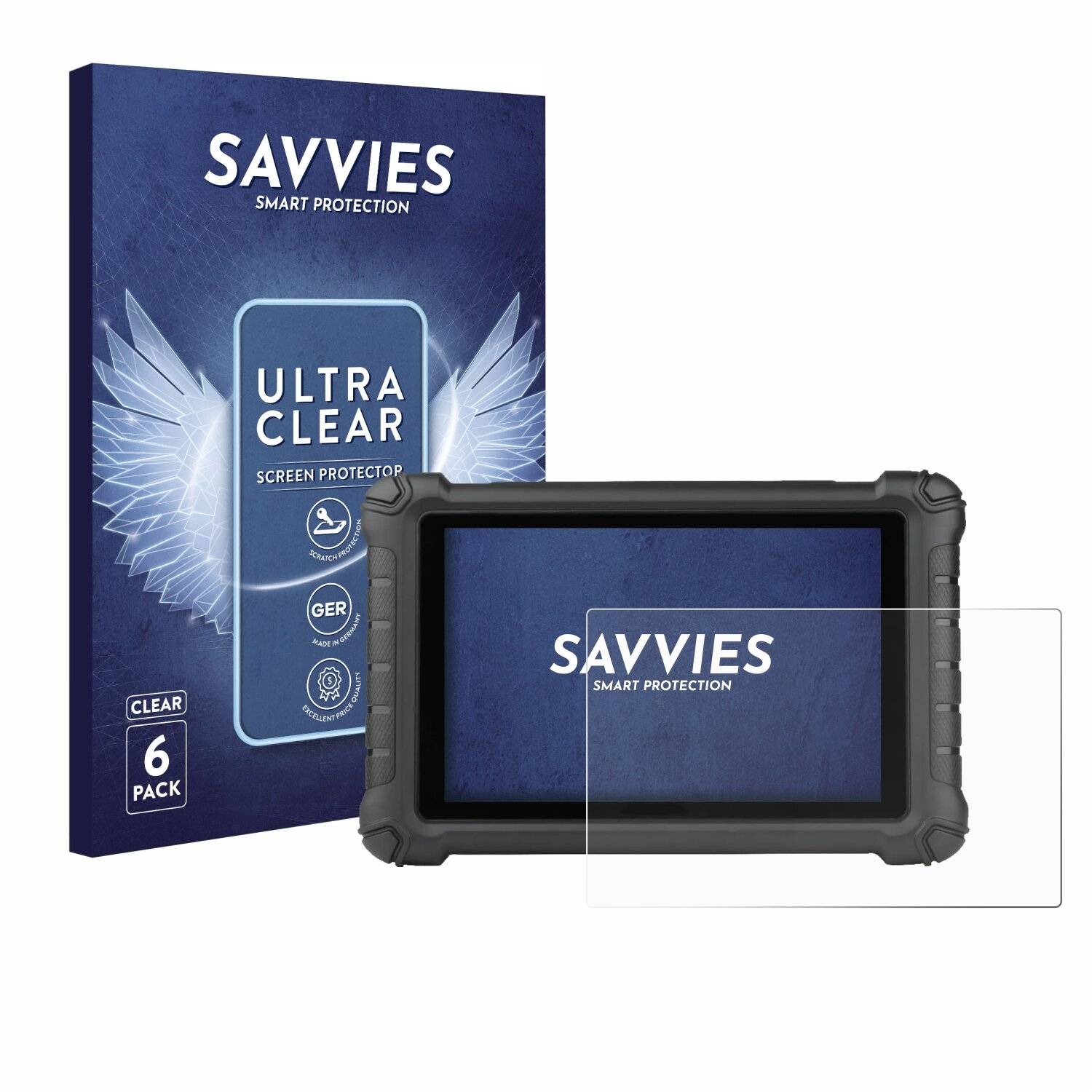 6x Savvies Displayschutz-Folie für Autel