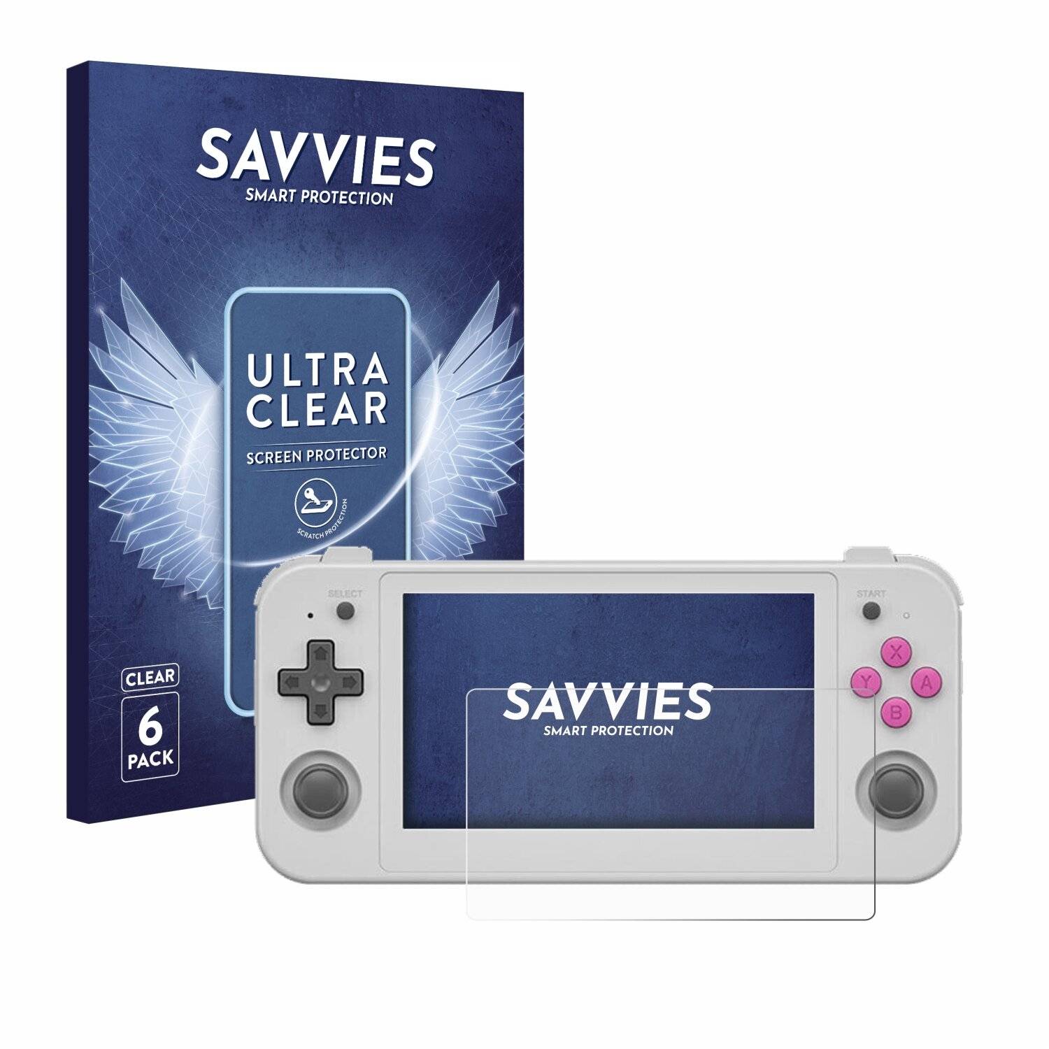 6x Savvies Displayschutz-Folie für Anbernic
