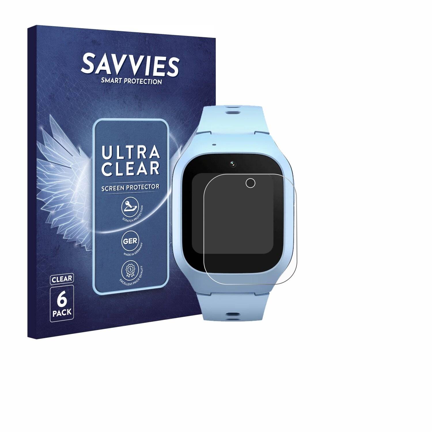 6x Savvies Displayschutz-Folie für Xiaomi Smart Kids
