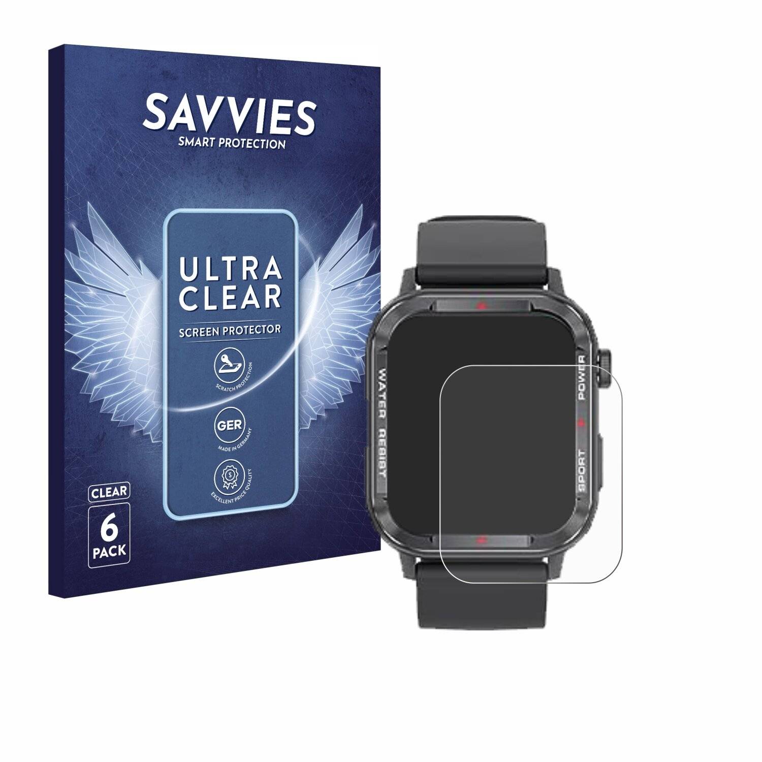 6x Savvies Displayschutz-Folie für LIGE