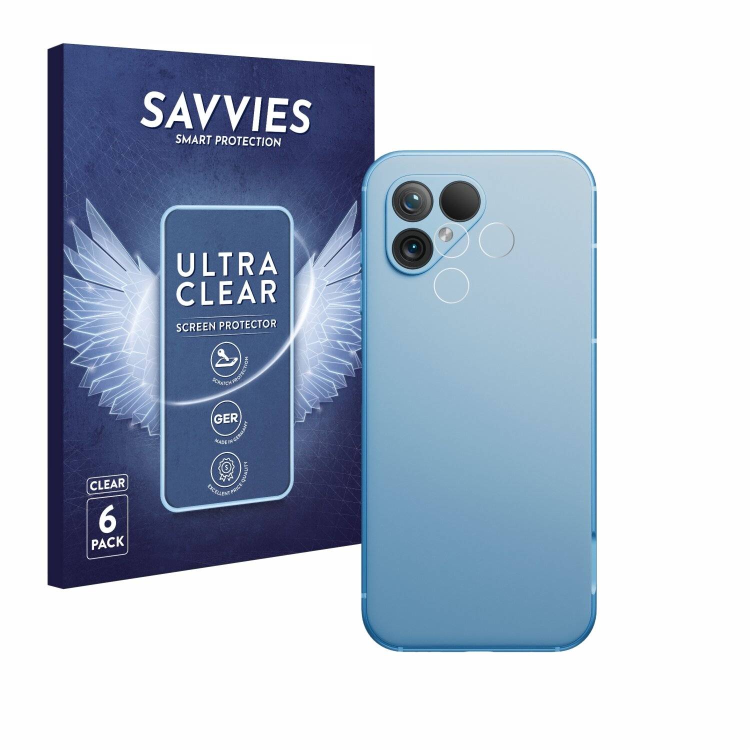 6x Savvies Displayschutz-Folie für Fairphone 5 (NUR