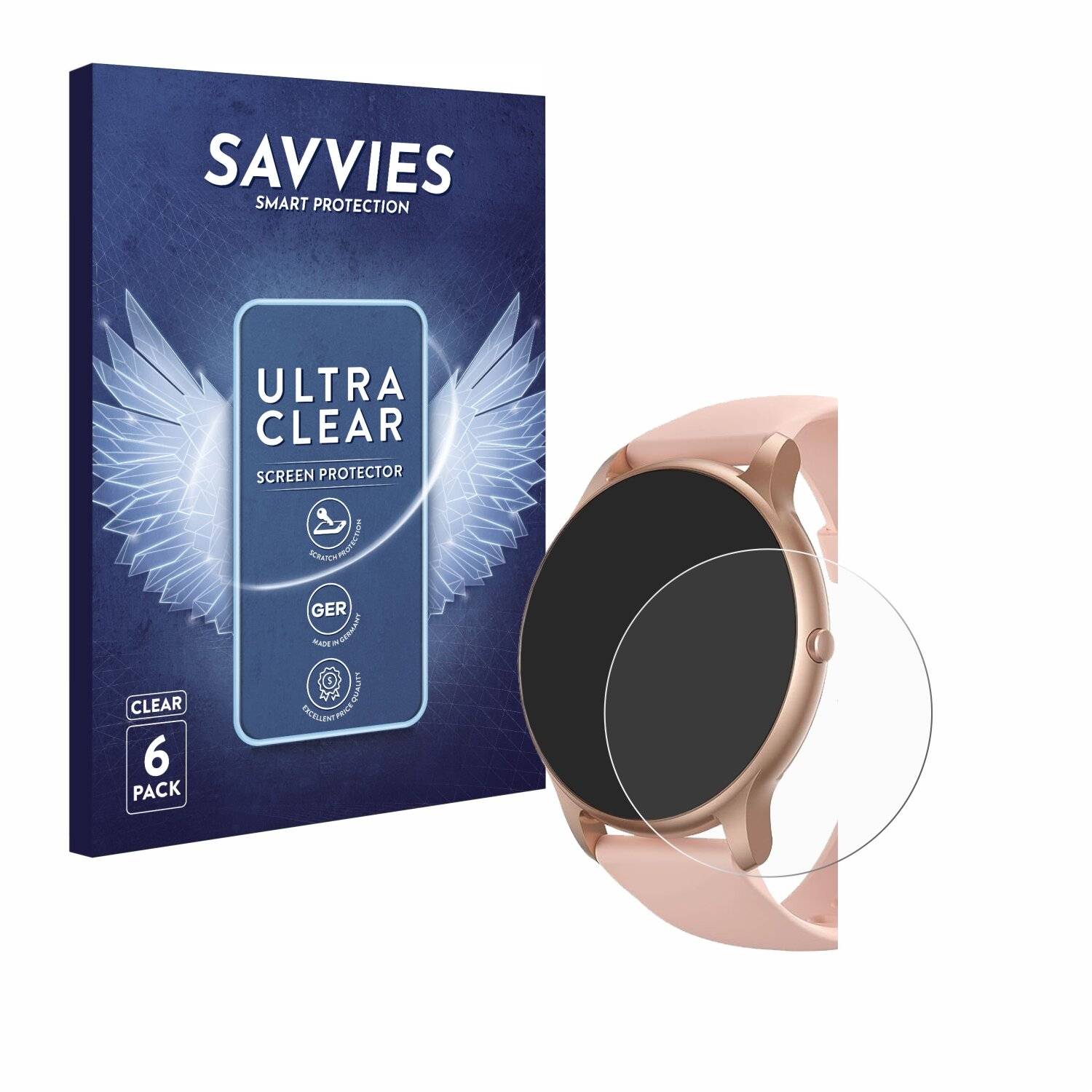6x Savvies Displayschutz-Folie für Parsonver SR1