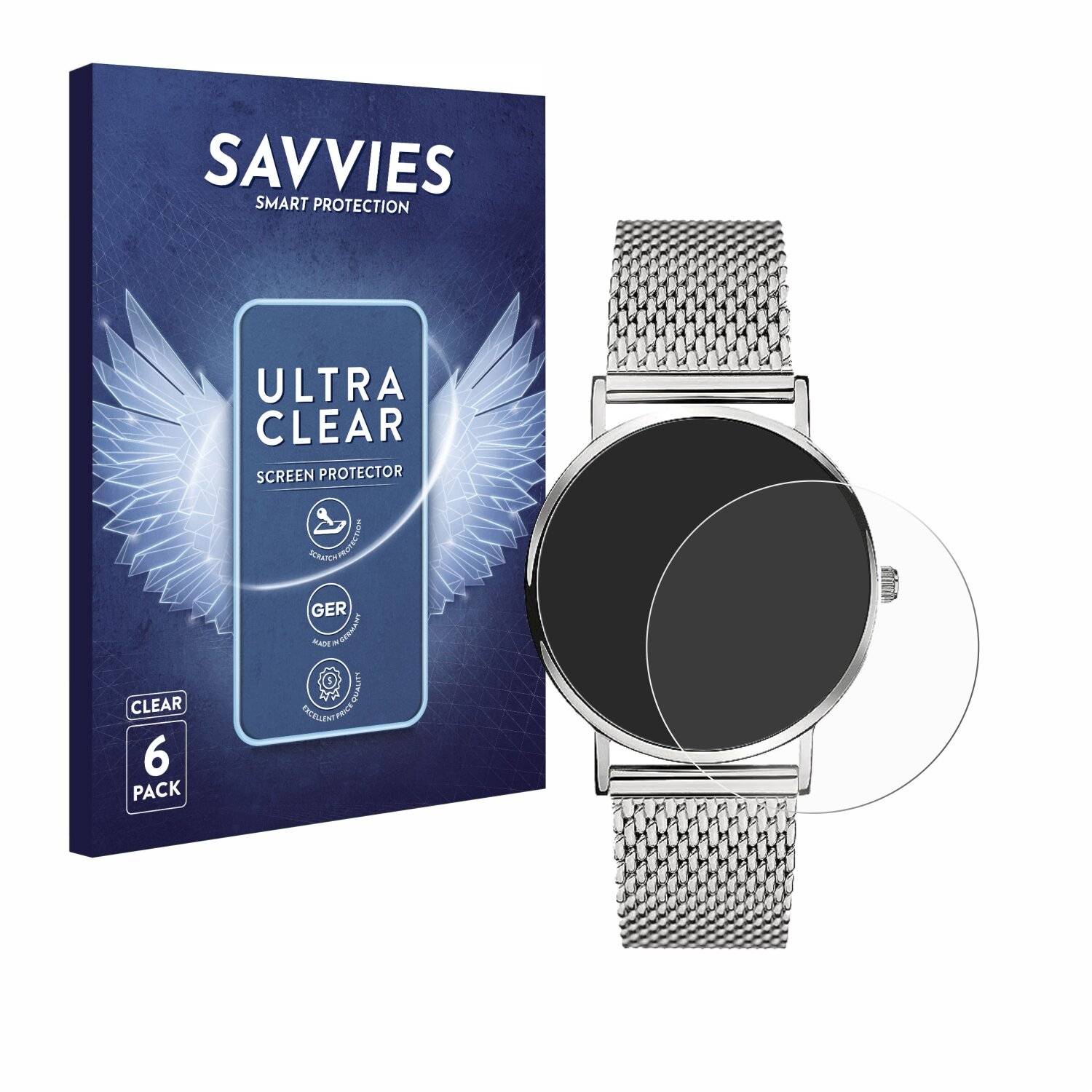 6x Savvies Displayschutz-Folie für Liebeskind New Case Mesh (34