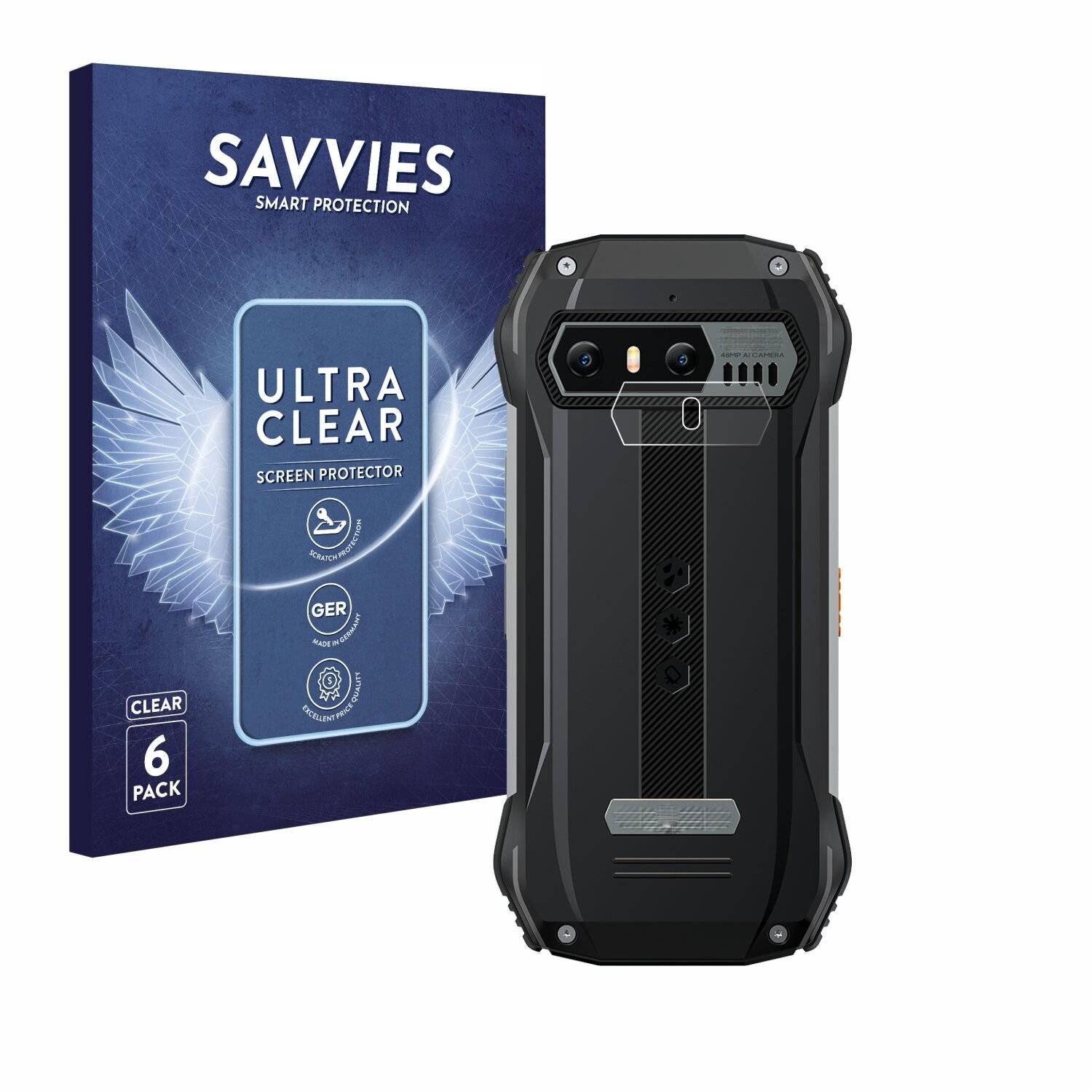 6x Savvies Displayschutz-Folie für Blackview N6000 (NUR