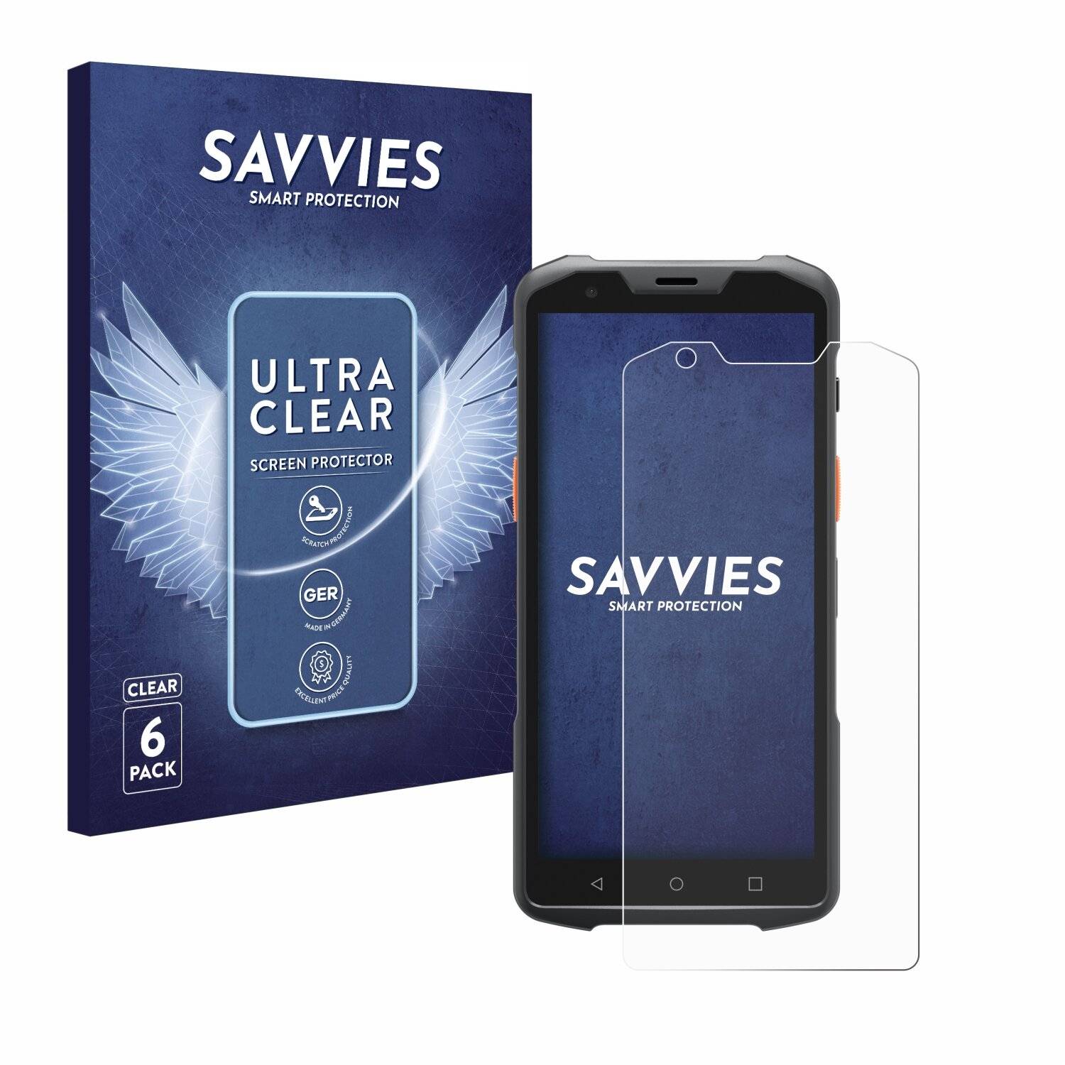 6x Savvies Displayschutz-Folie für Sunmi
