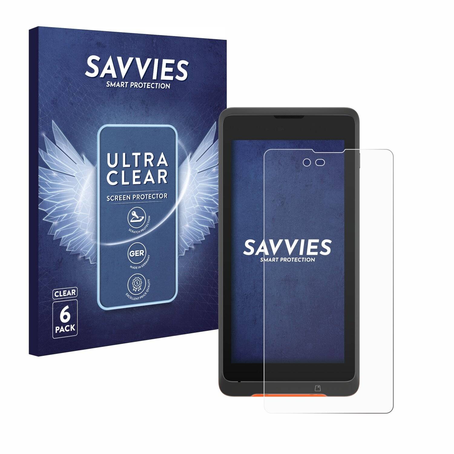6x Savvies Displayschutz-Folie für Sunmi P2 Lite