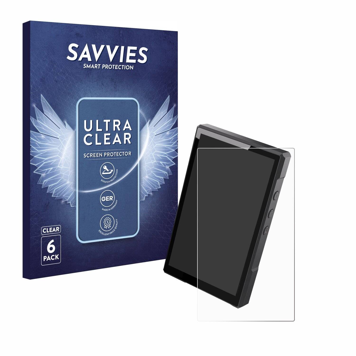 6x Savvies Displayschutz-Folie für Luoran