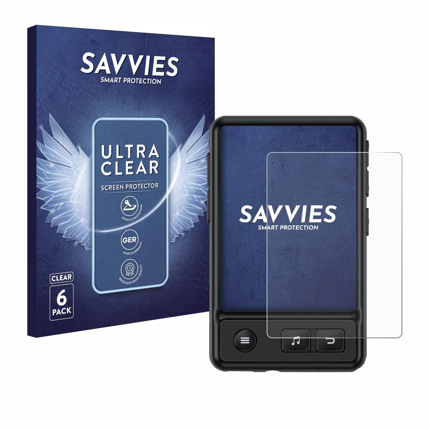 6x Savvies Displayschutz-Folie für AGPtek