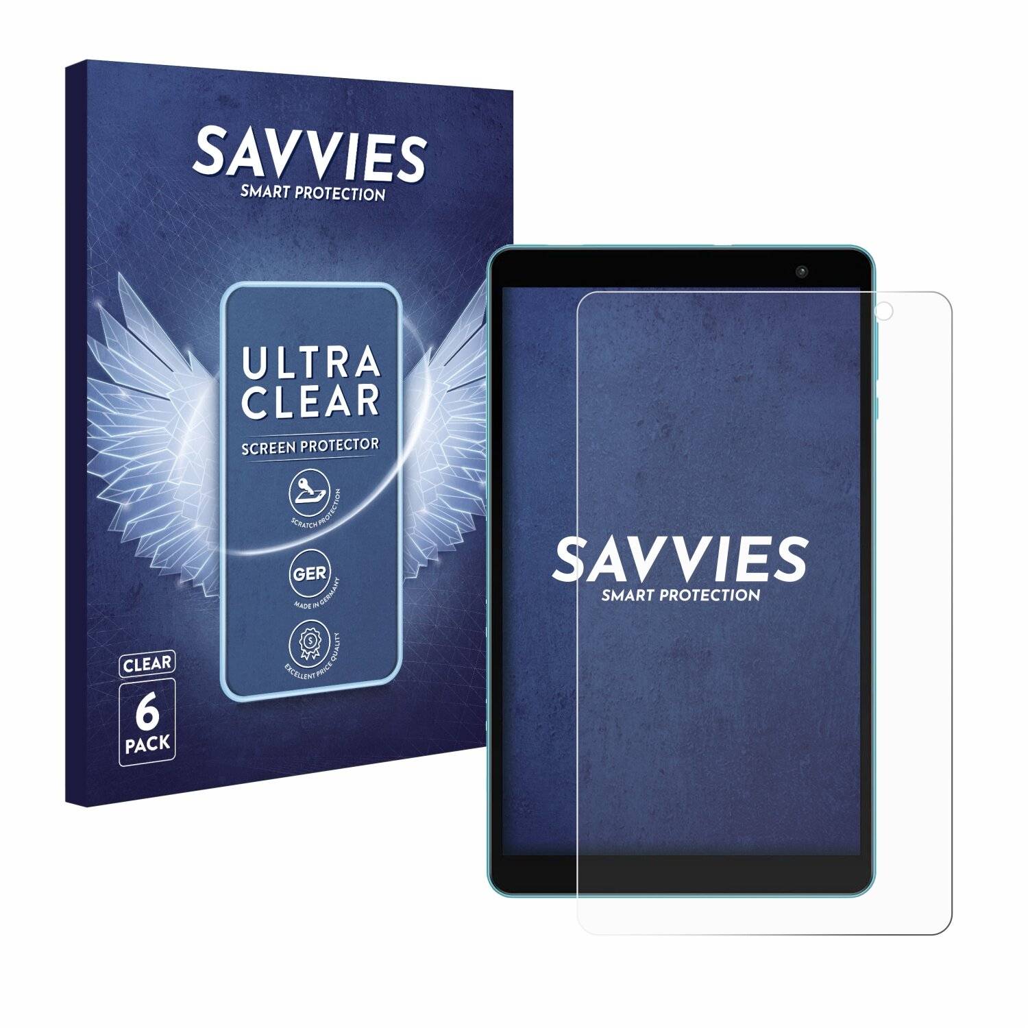 6x Savvies Displayschutz-Folie für Teclast