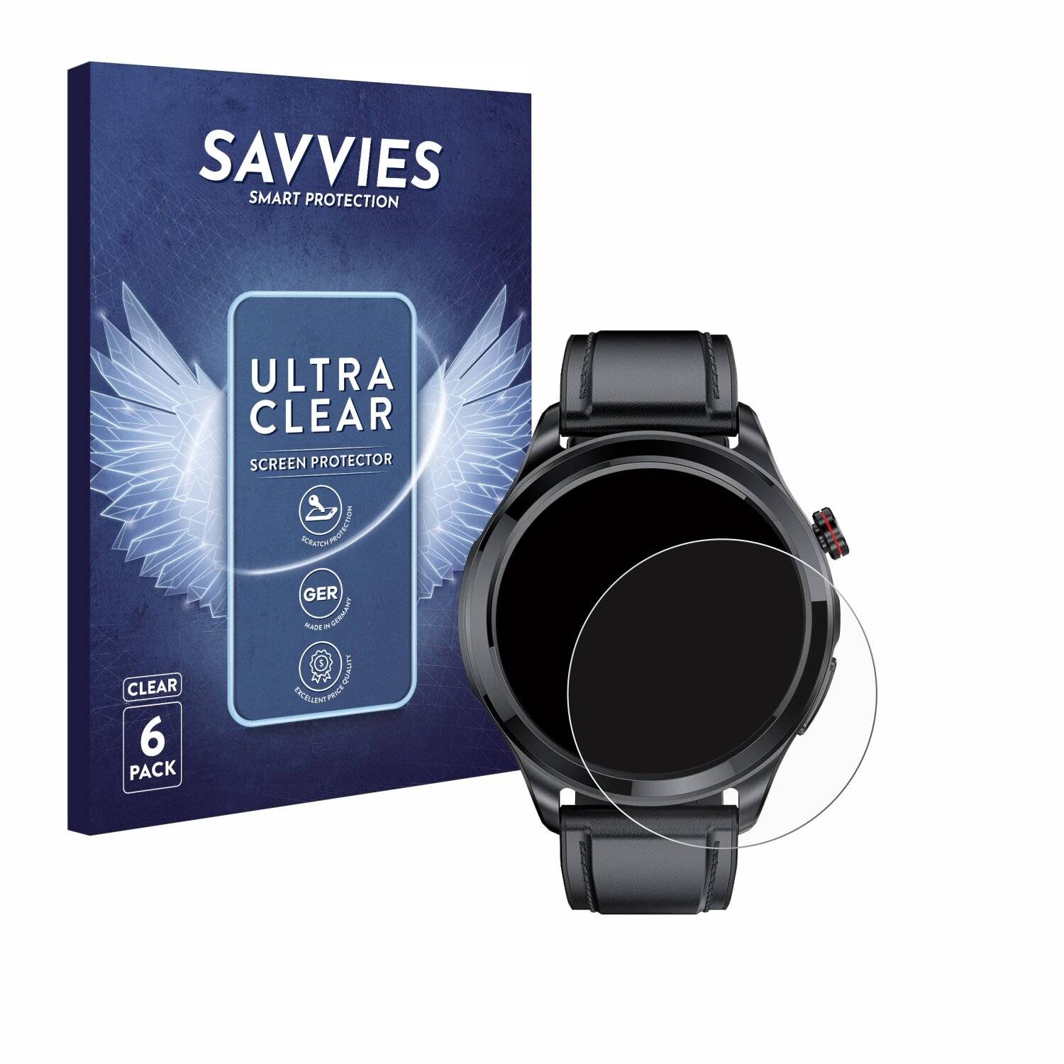 6x Savvies Displayschutz-Folie für Kardena Care Pro