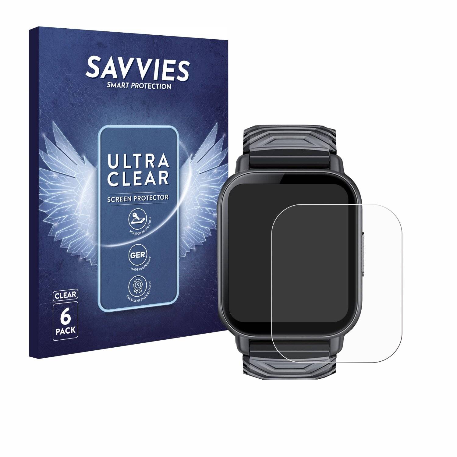 6x Savvies Displayschutz-Folie für WeurGhy Y6