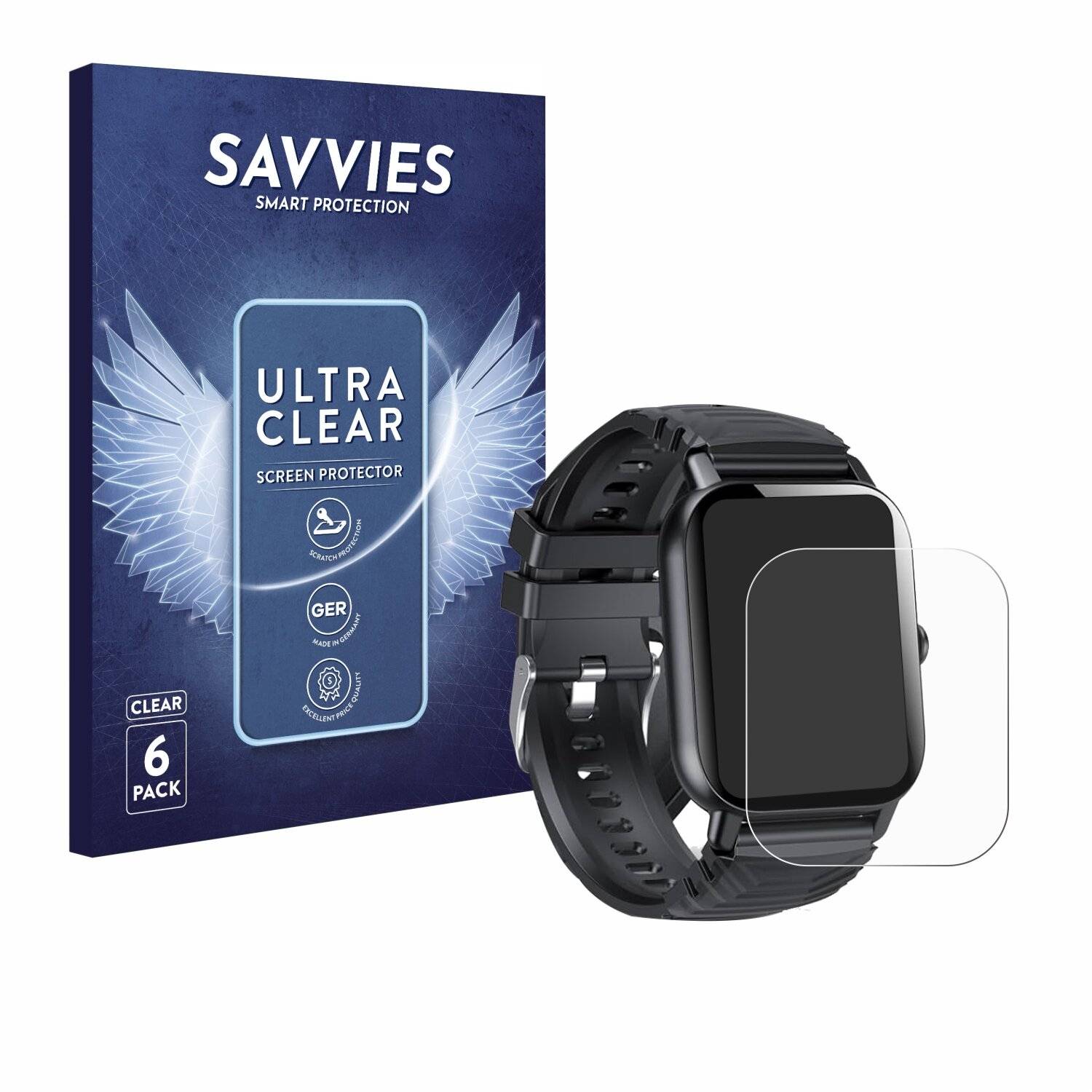 6x Savvies Displayschutz-Folie für Ddidbi P66D